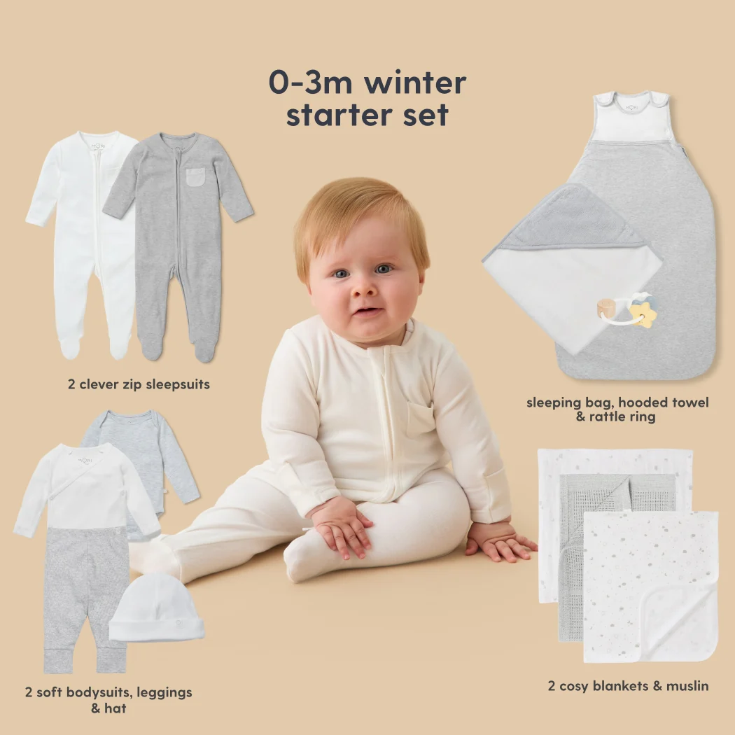 MORI Newborn Baby Starter 12-Piece Essentials Set - Image 34