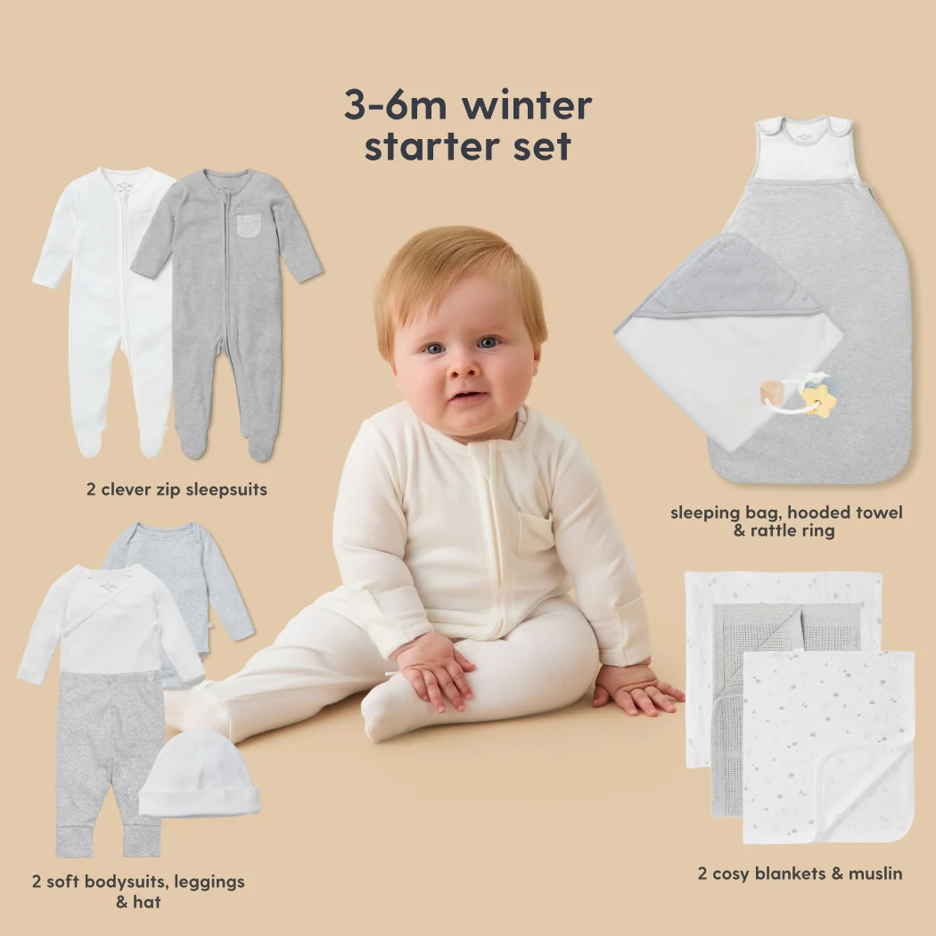 MORI Newborn Baby Starter 12-Piece Essentials Set - Image 35