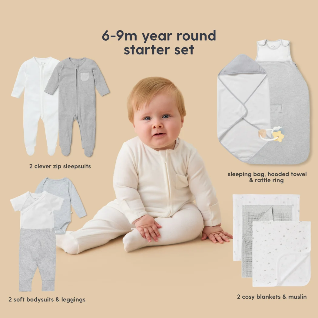 MORI Newborn Baby Starter 12-Piece Essentials Set - Image 39