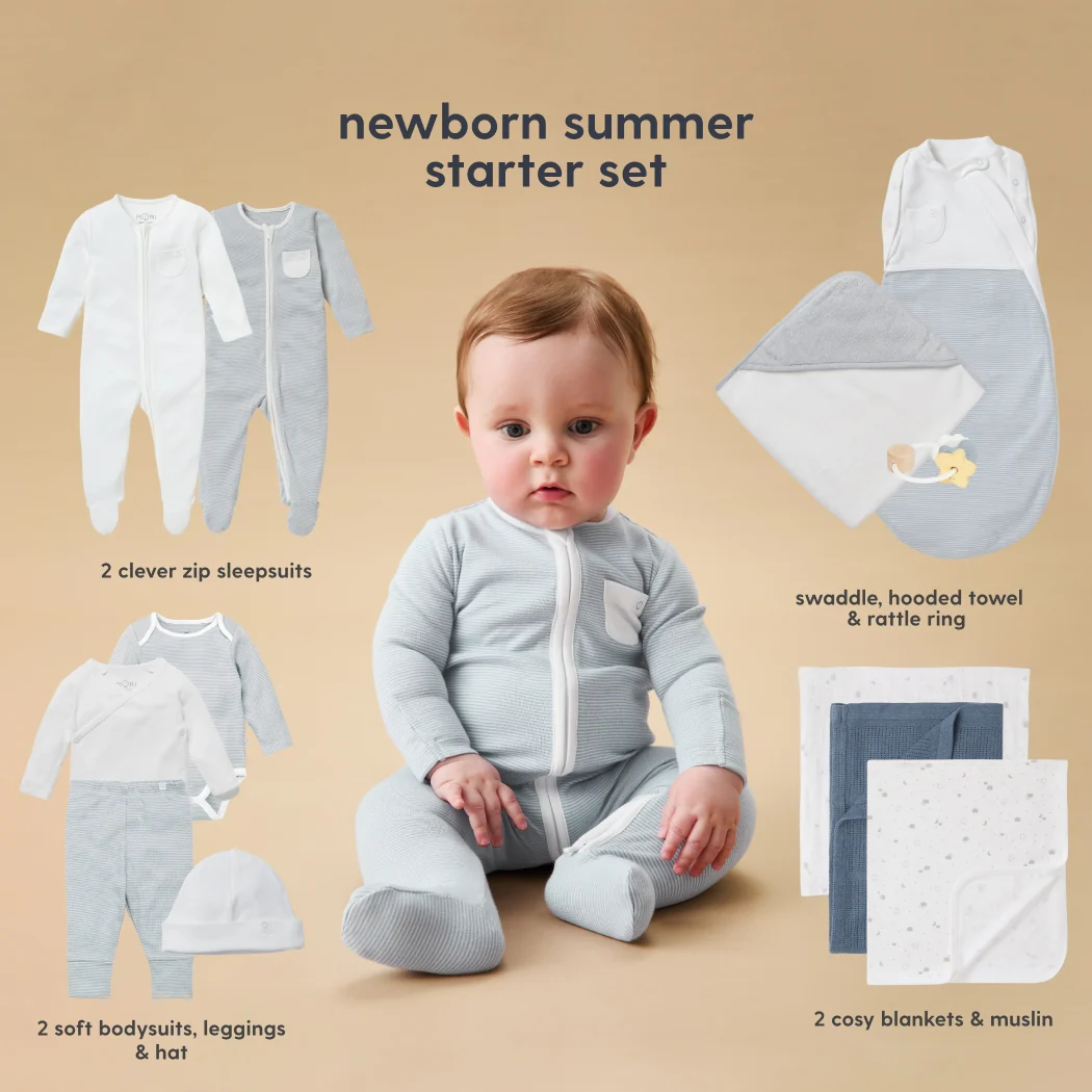 MORI Newborn Baby Starter 12-Piece Essentials Set - Image 4