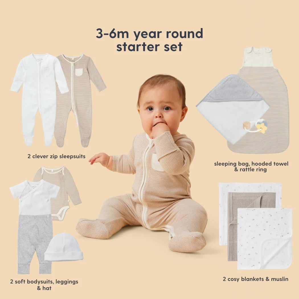 MORI Newborn Baby Starter 12-Piece Essentials Set - Image 41