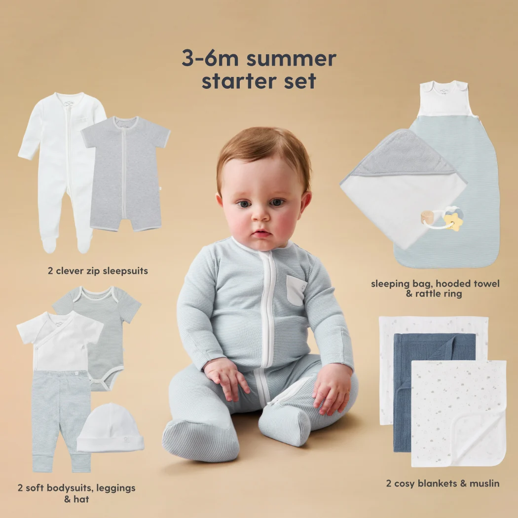 MORI Newborn Baby Starter 12-Piece Essentials Set - Image 6