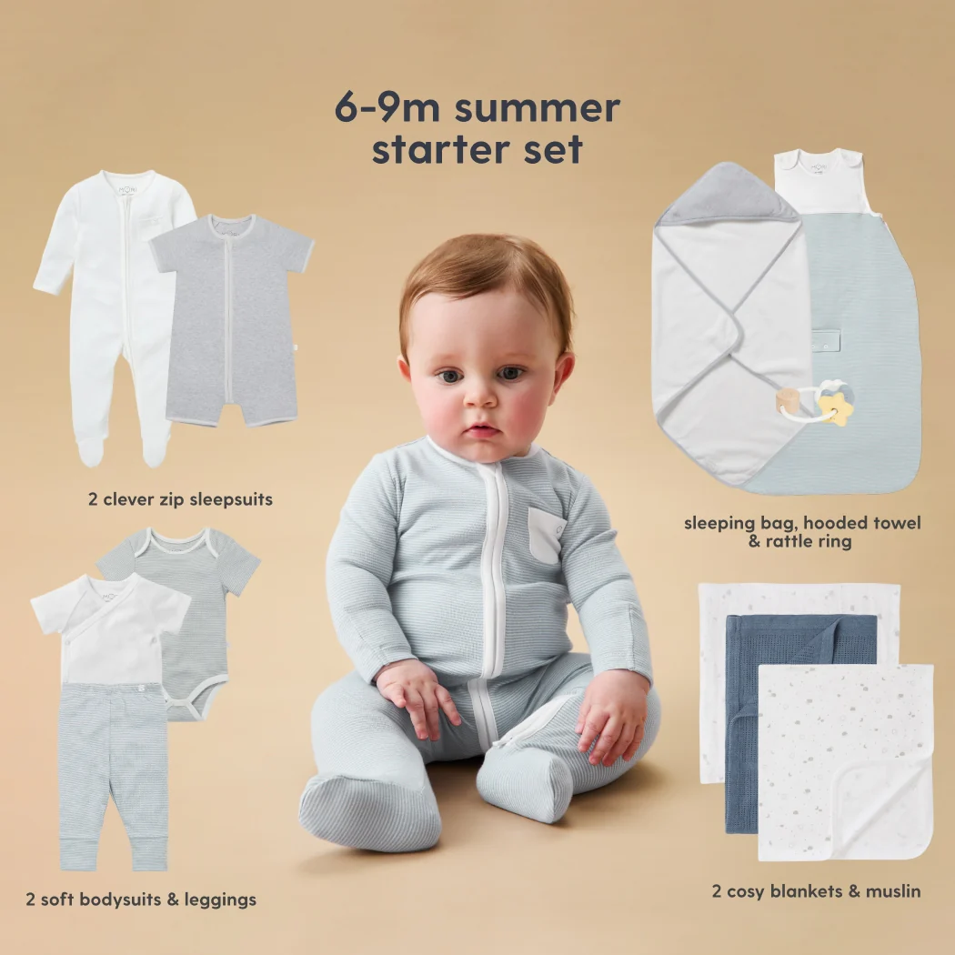 MORI Newborn Baby Starter 12-Piece Essentials Set - Image 7