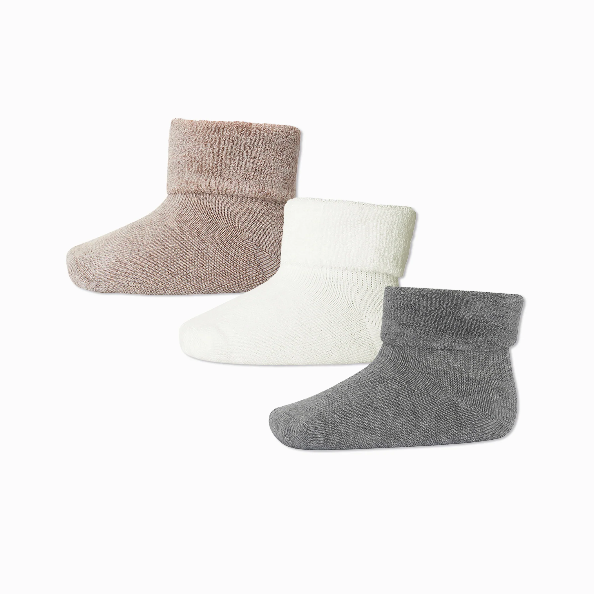 mpDenmark Cotton Terry Baby Socks 3 Pack