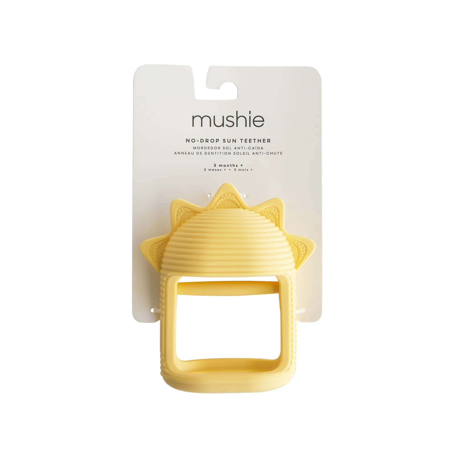 Mushie No Drop Teether - Sun Yellow - Image 2