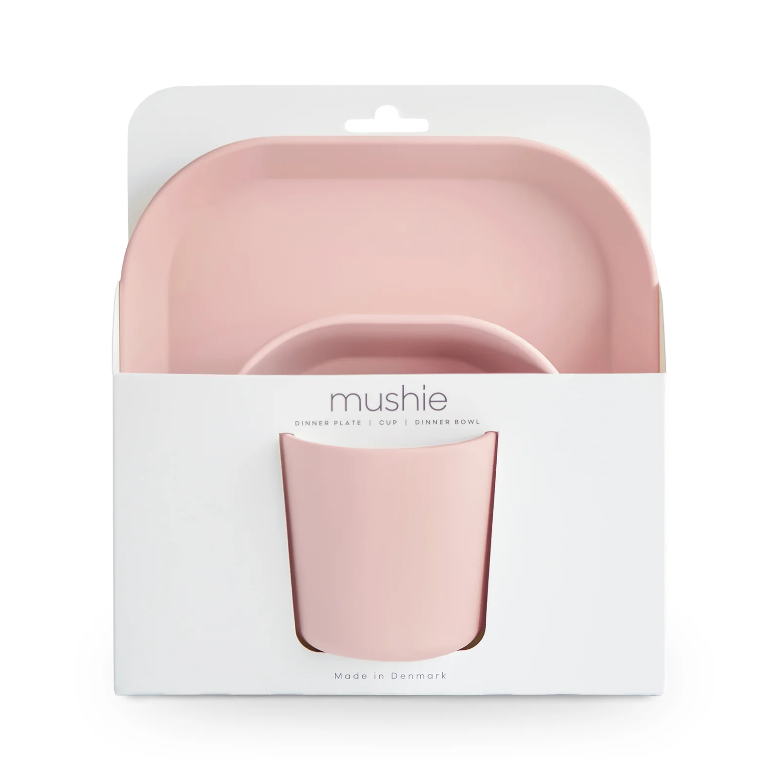 Mushie Square Dinnerware Set - Blush
