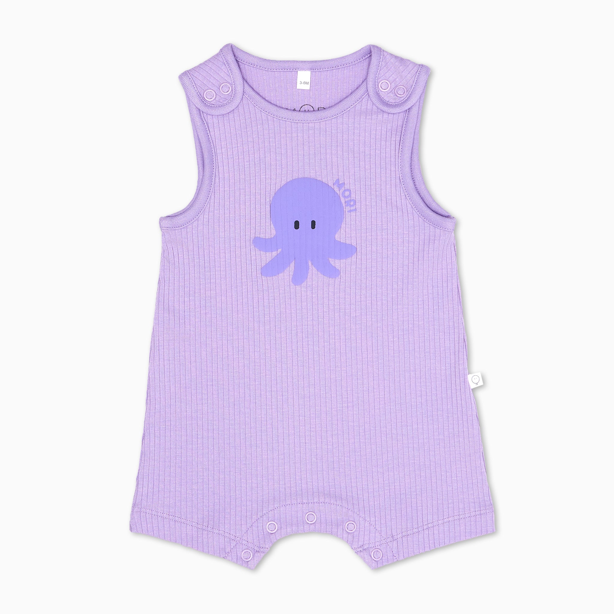 Octopus Ribbed Summer Dungarees