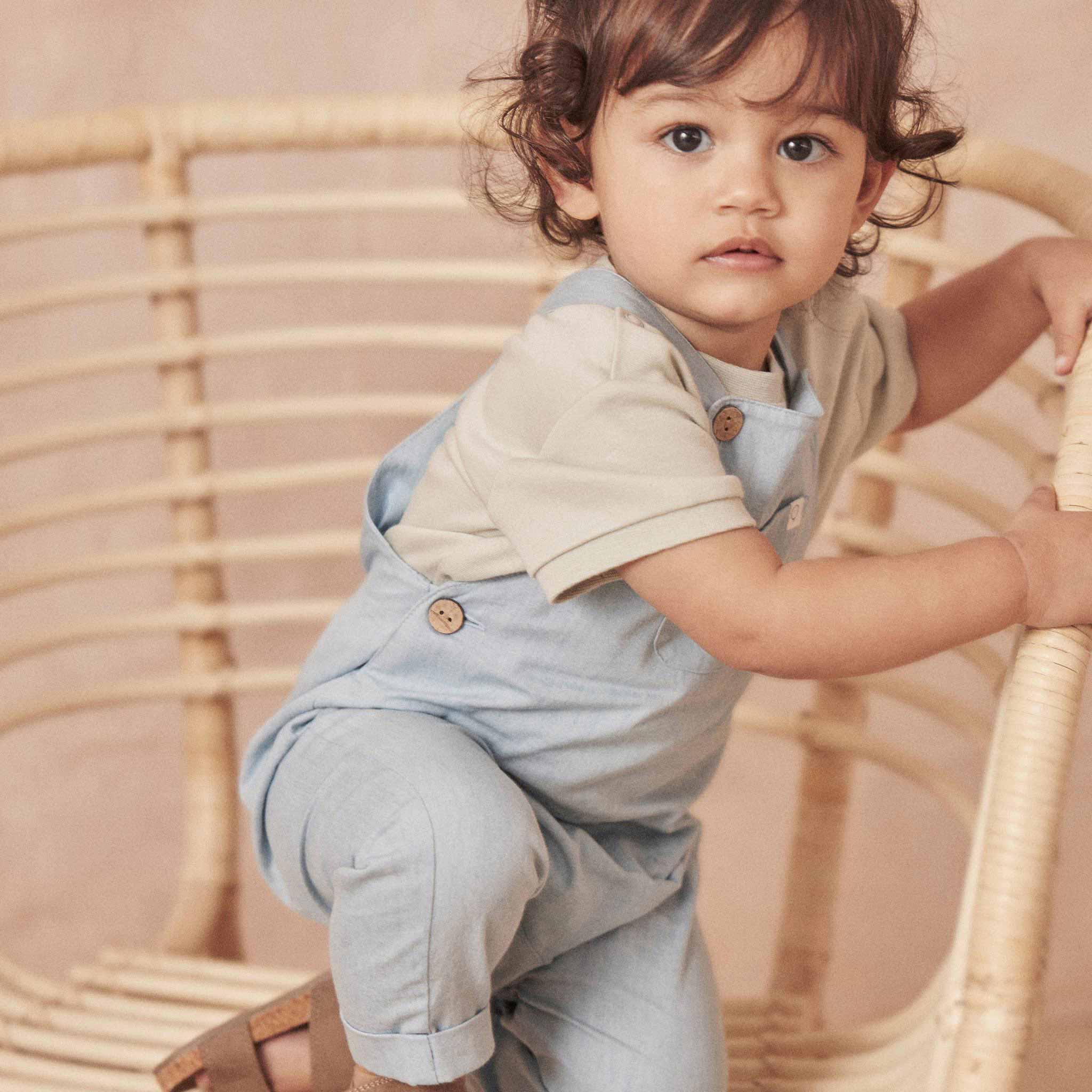 Organic Cotton Chambray Dungarees - Image 7