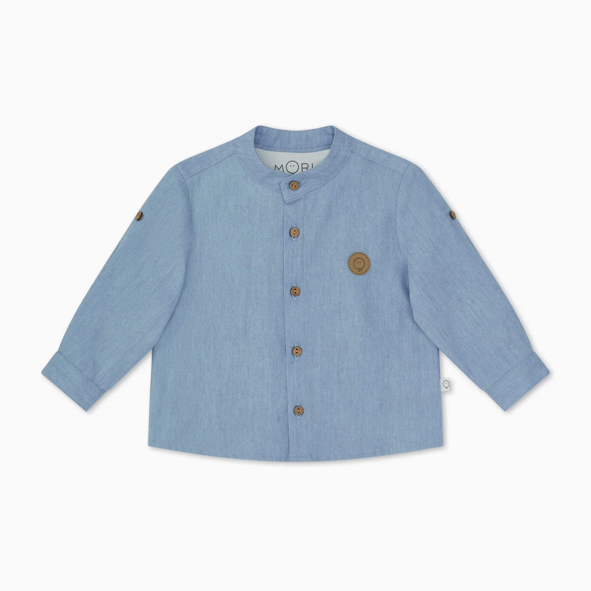 Organic Cotton Chambray Long Sleeve Shirt - Image 2