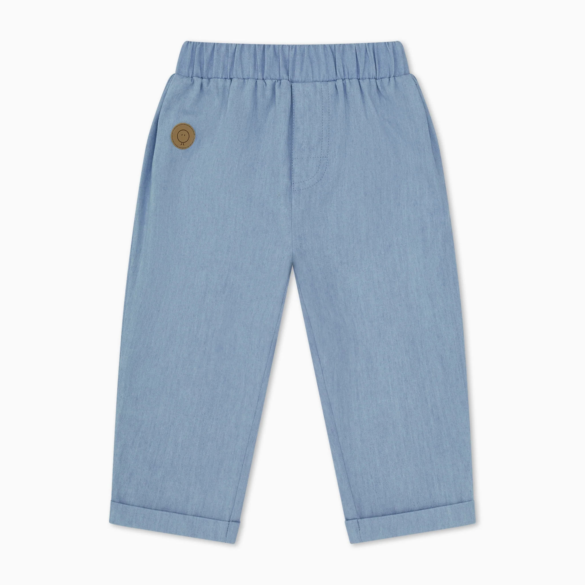 Organic Cotton Chambray Trousers