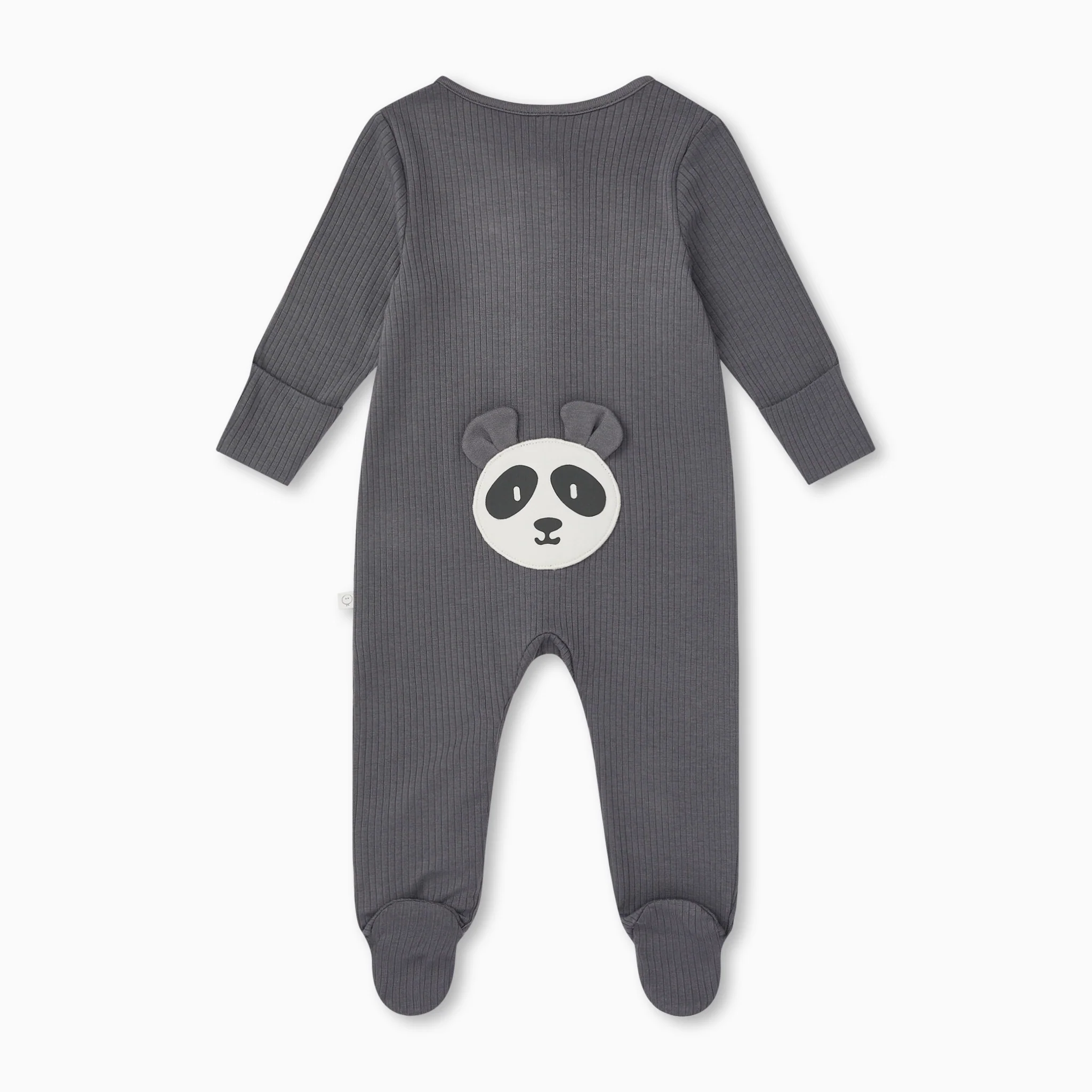 Panda Ribbed Clever Zip Sleepsuit