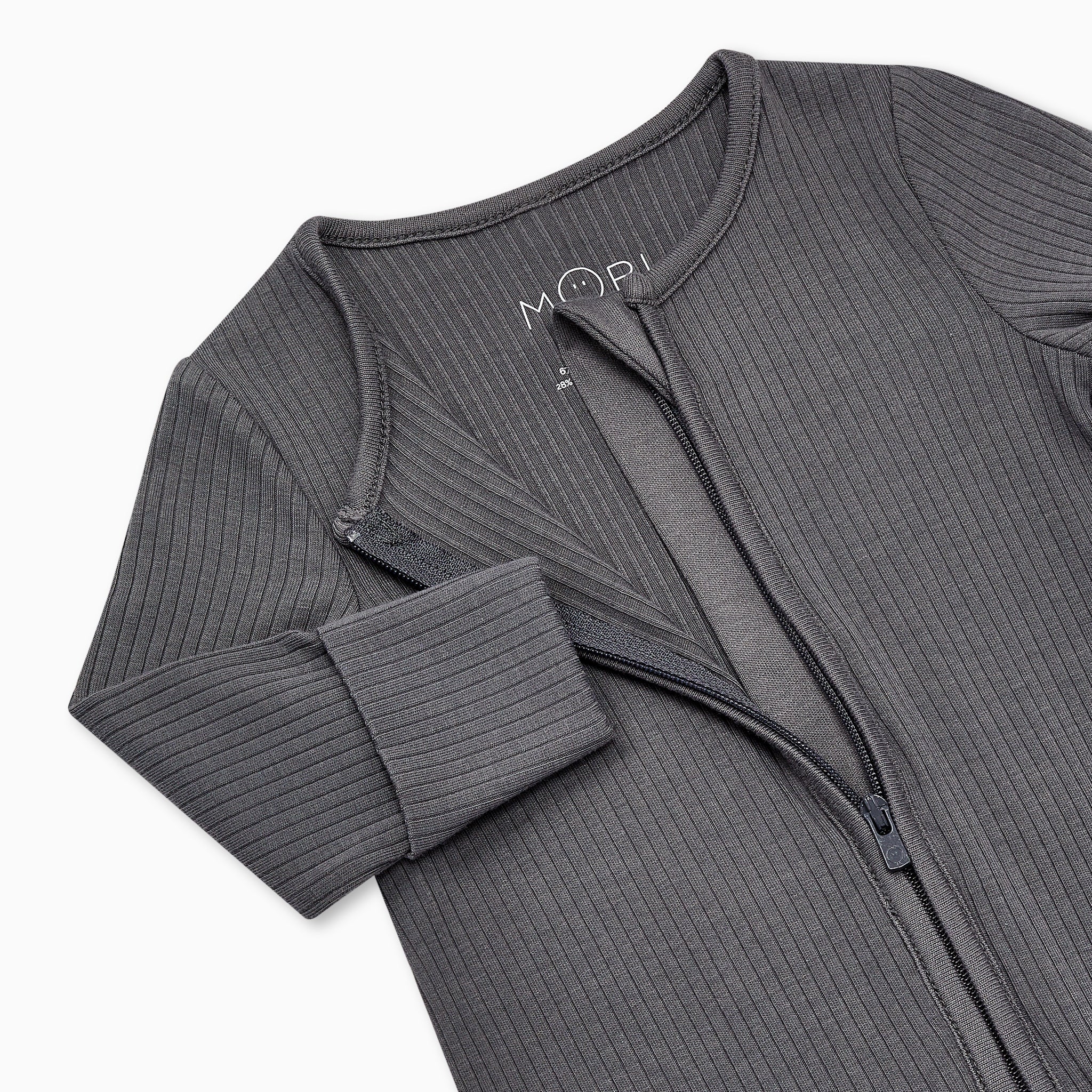 Panda Ribbed Clever Zip Sleepsuit - Image 3