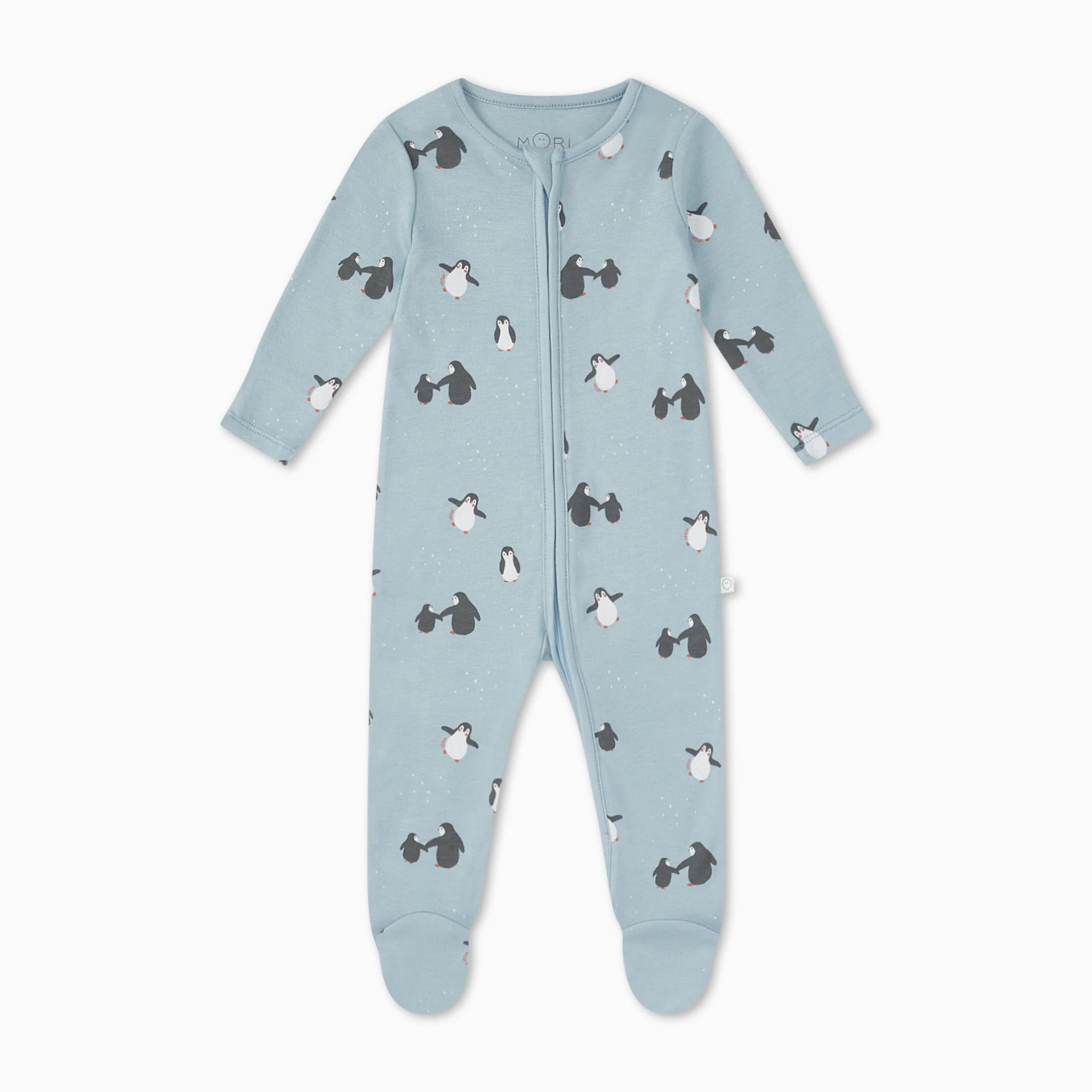 Penguin Print Clever Zip Sleepsuit - Image 2