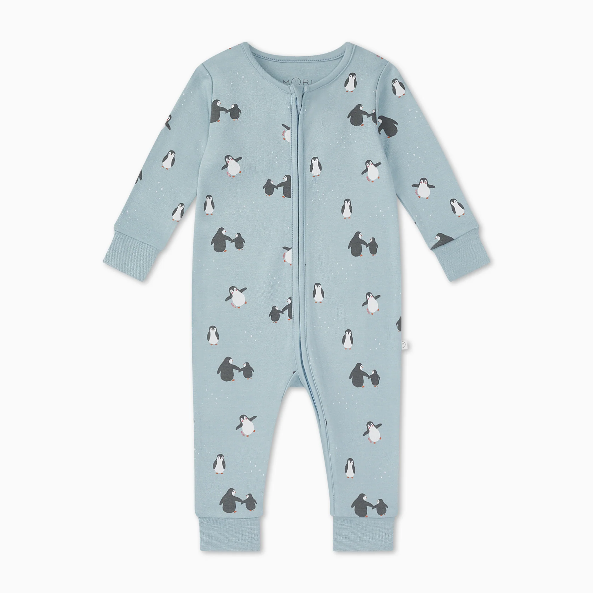 Penguin Print Clever Zip Sleepsuit - Image 3