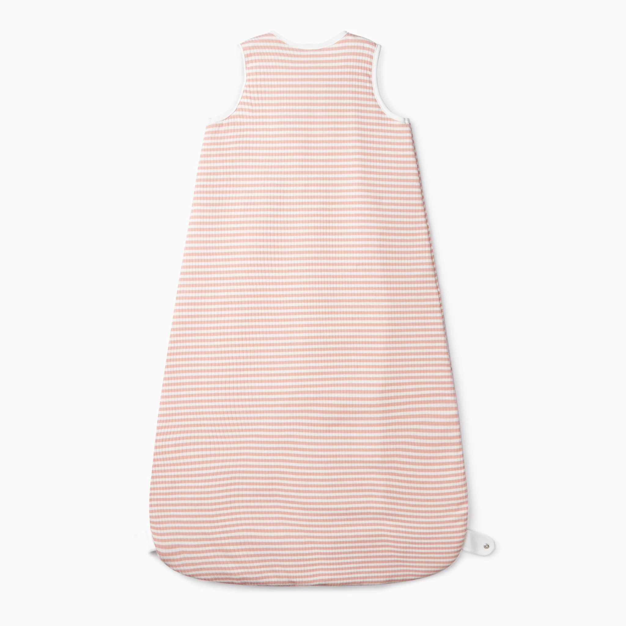 Pink Stripe Ribbed Front Opening Sleeping Bag 1.5 TOG - Image 5
