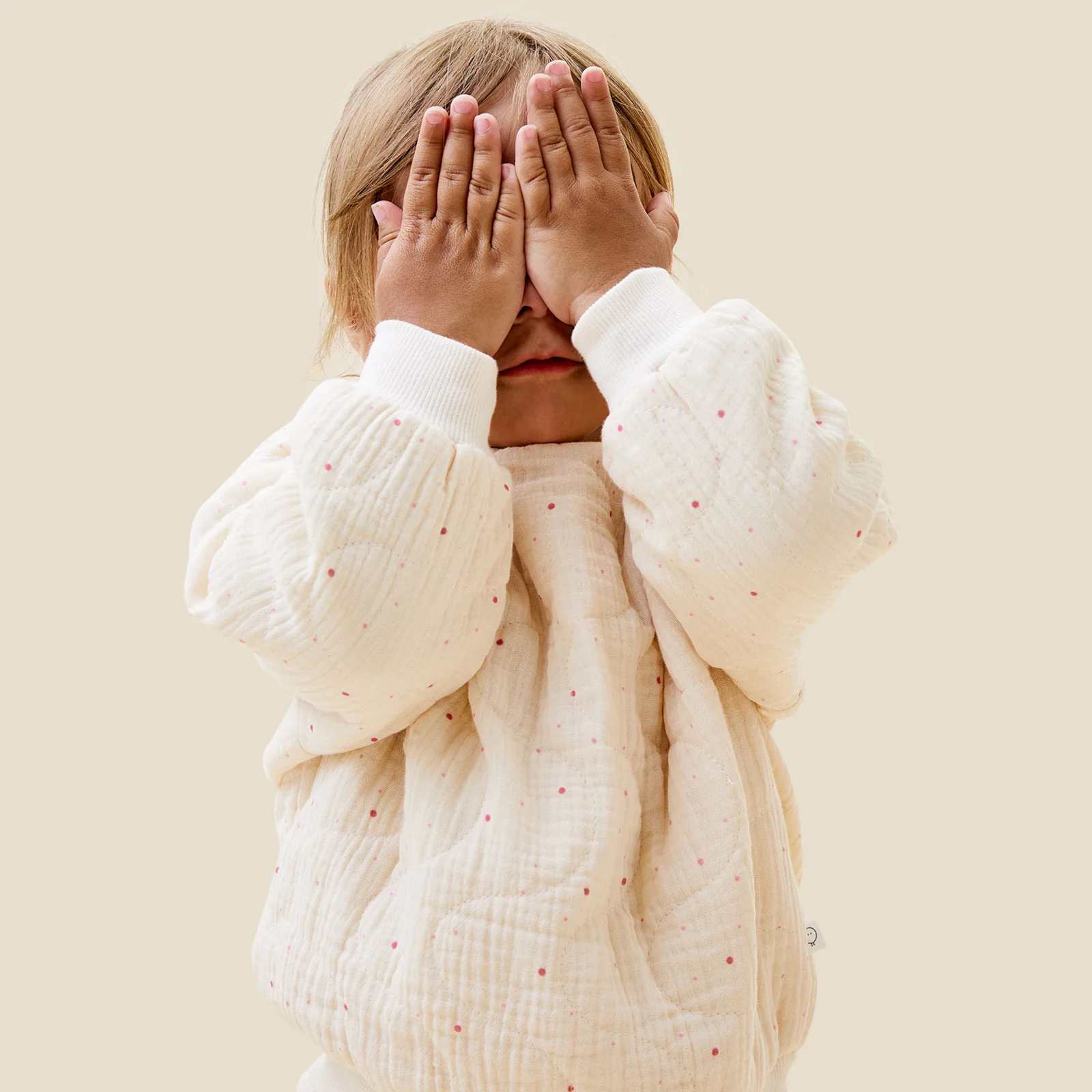 Polka Dot Quilted Sweatshirt & Joggers Outfit - Image 3
