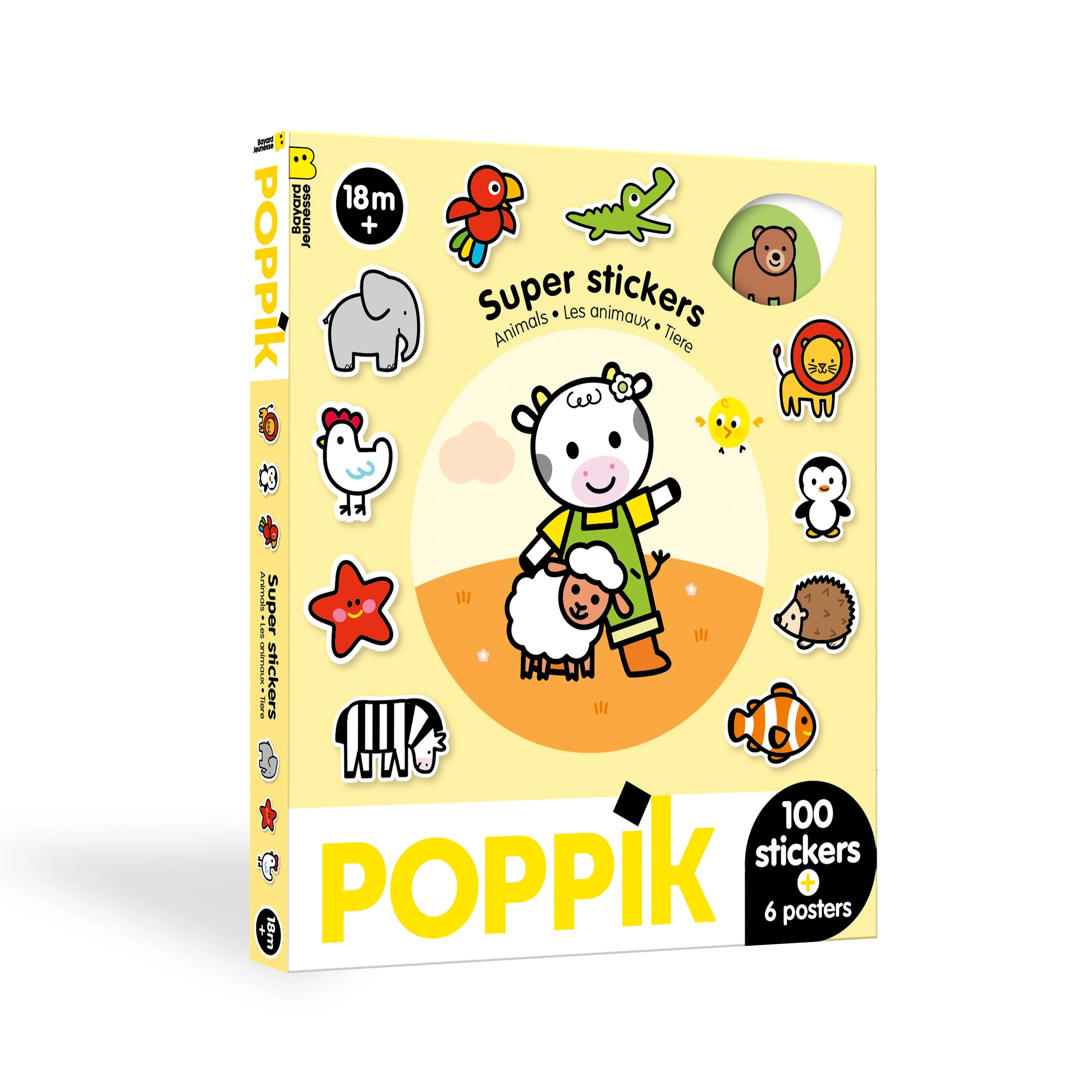 Poppik Super Stickers Box Animals
