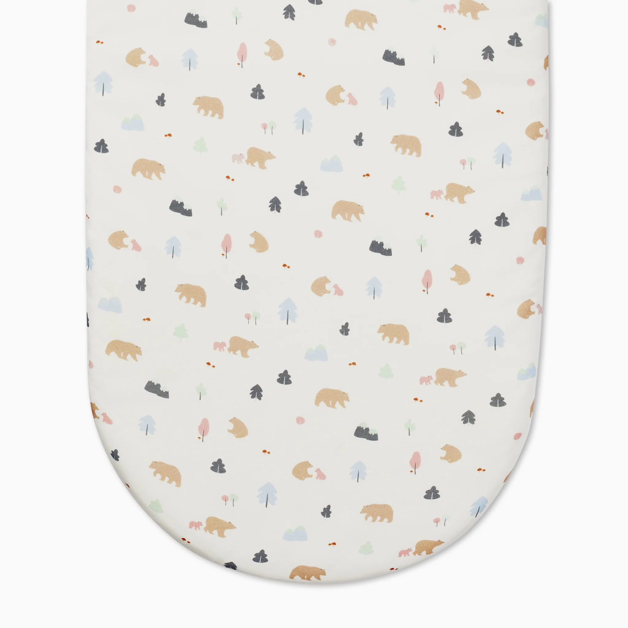 Printed Moses Basket Fitted Sheet - Bear Print