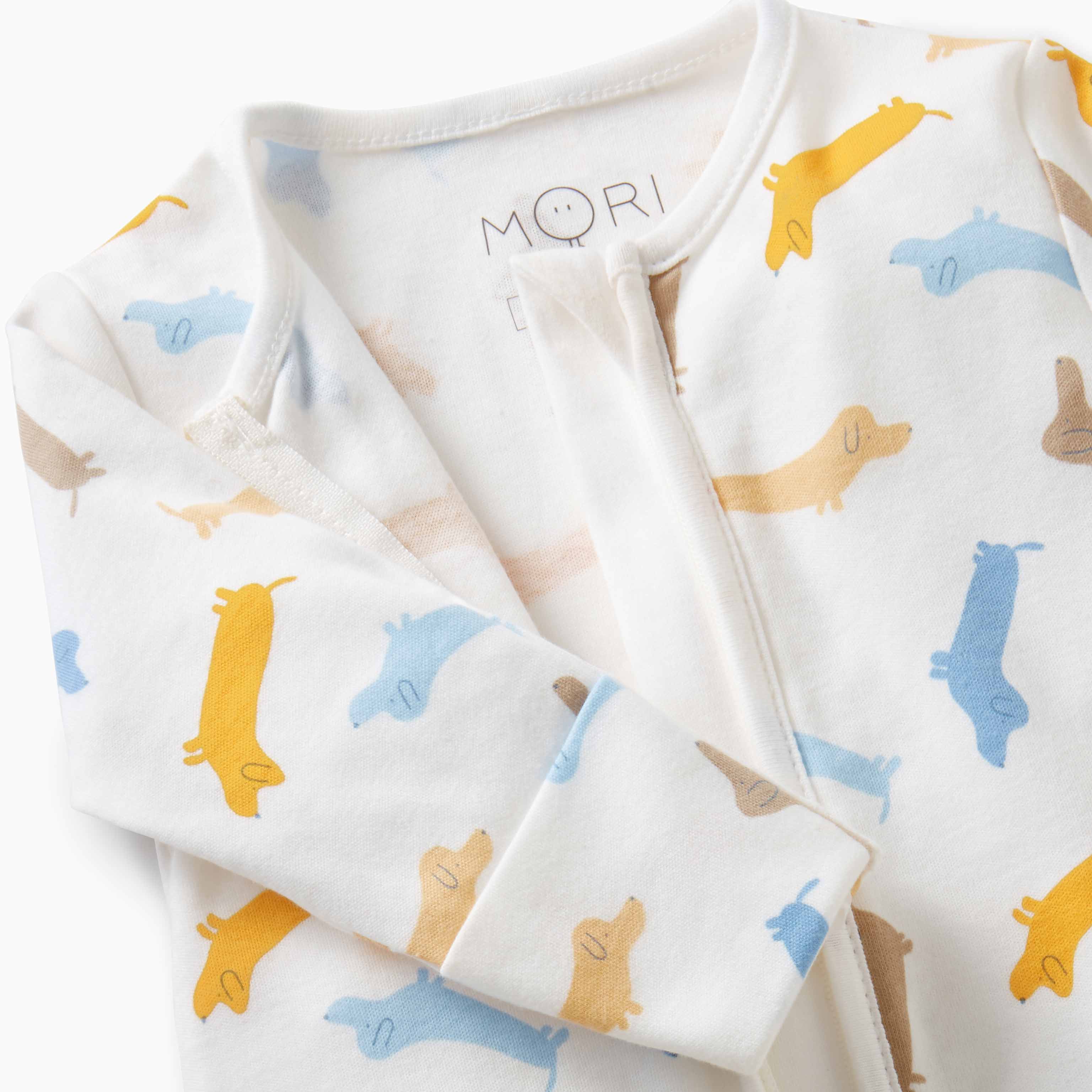 Pup Print Clever Zip Sleepsuit - Image 3