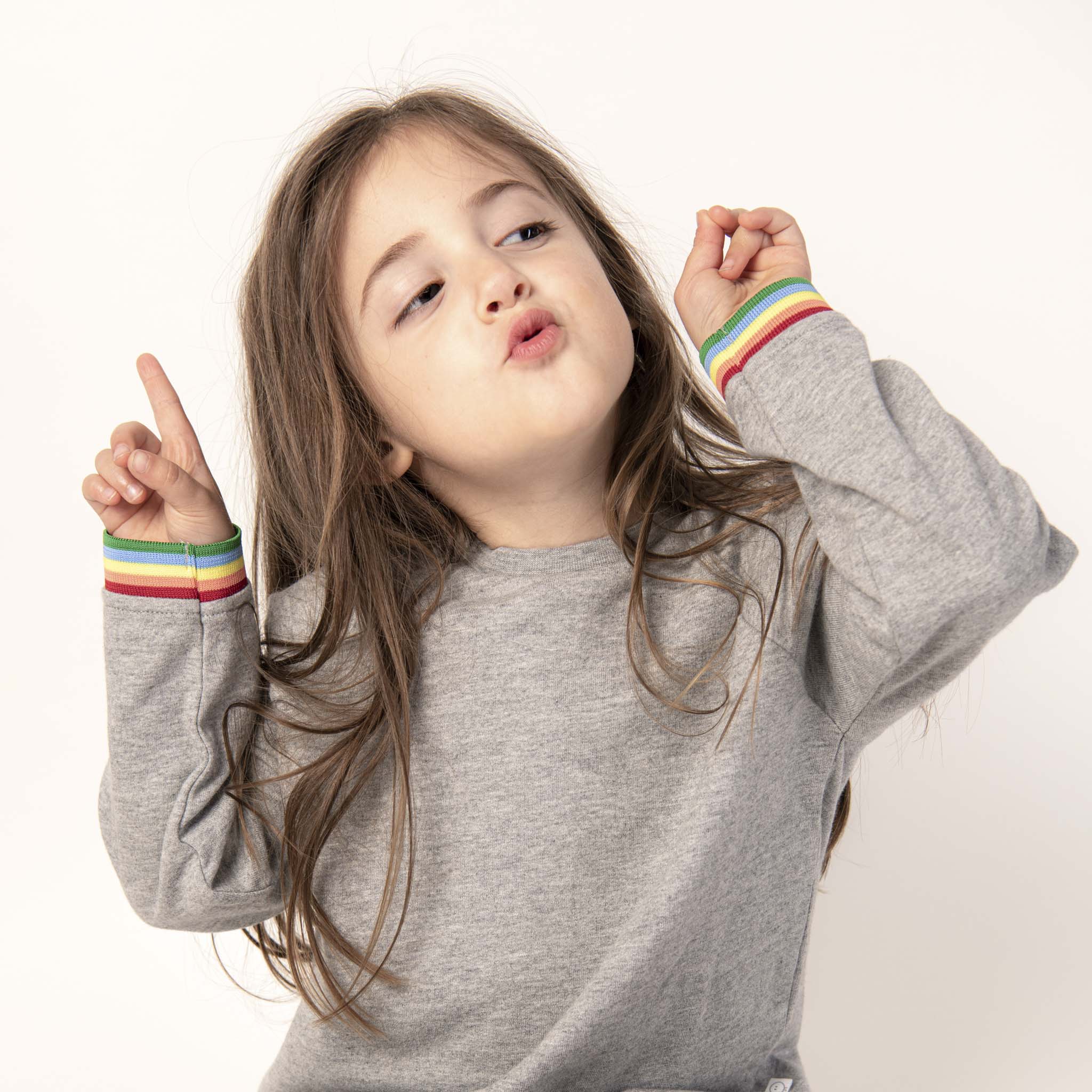 Rainbow Sweatshirt & Leggings Outfit - Image 3