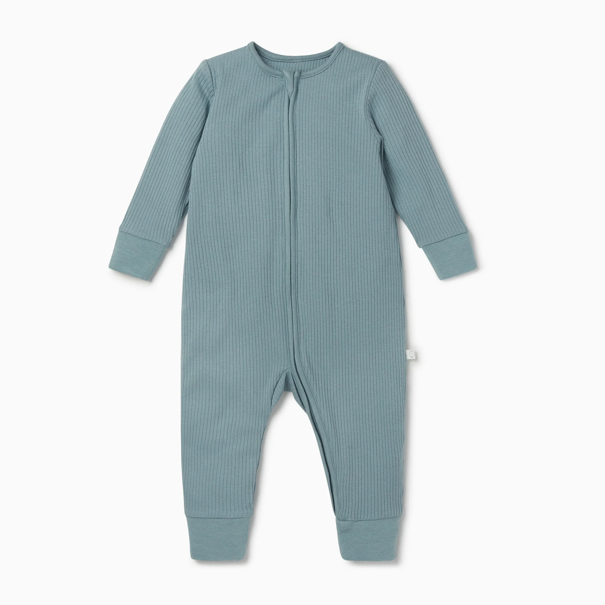 Ribbed Clever Zip Sleepsuit - Blue - Image 3