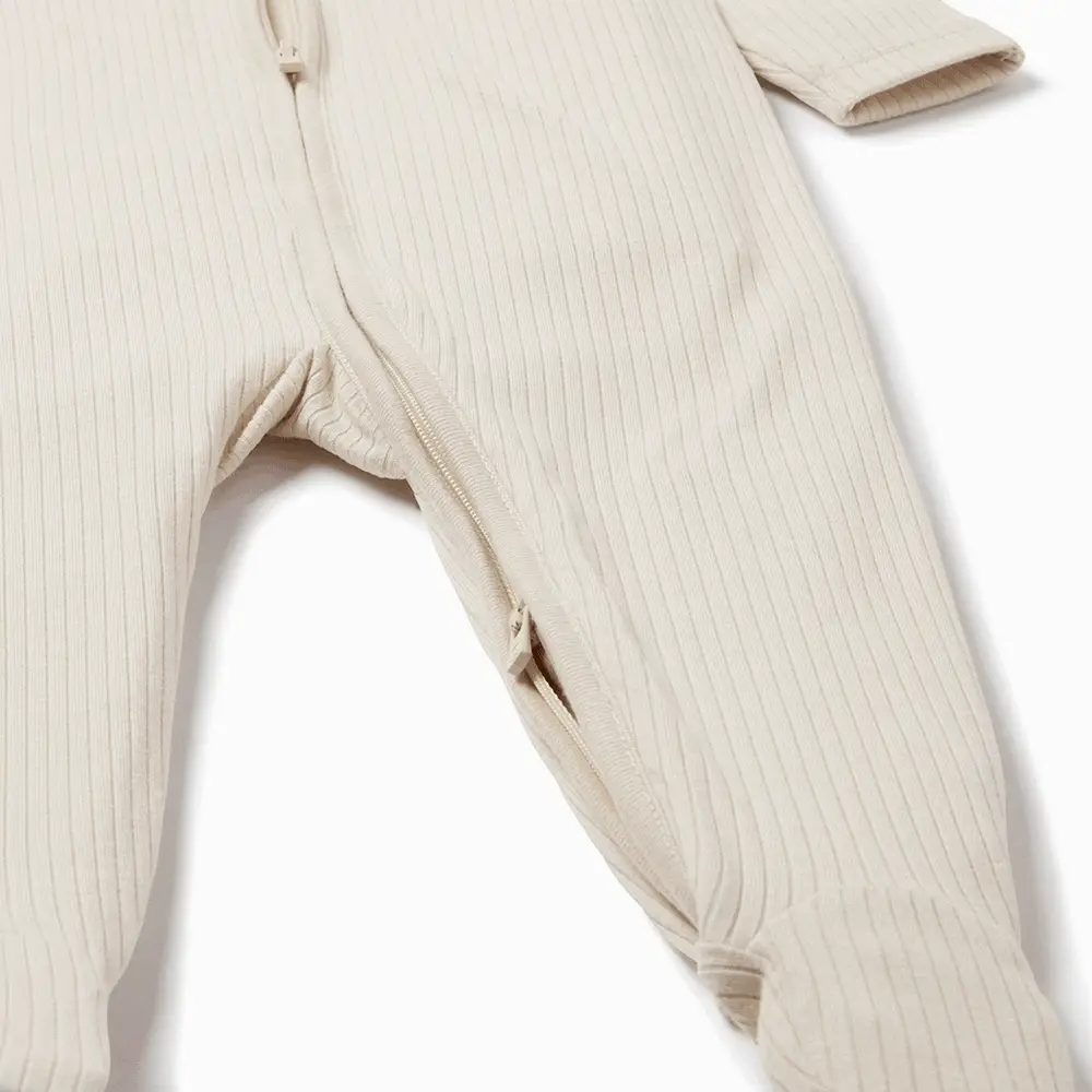 Ribbed Clever Zip Sleepsuit & Jellycat Amusable Cloud - Image 3