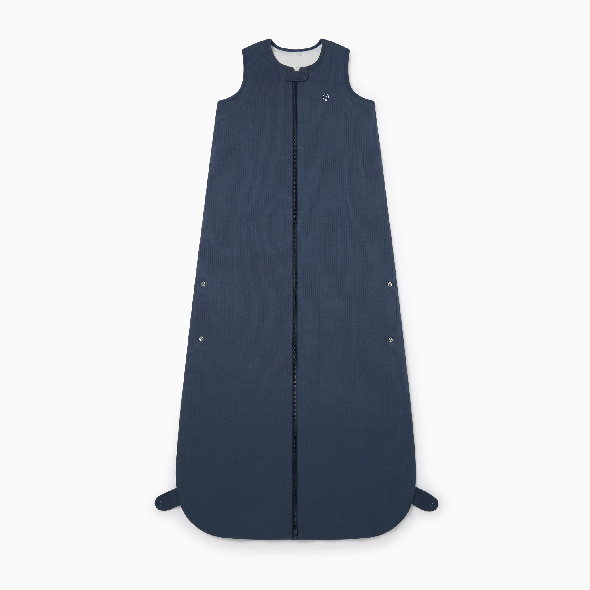 Ribbed Front Opening Sleeping Bag 1.5 TOG - Navy - Image 2