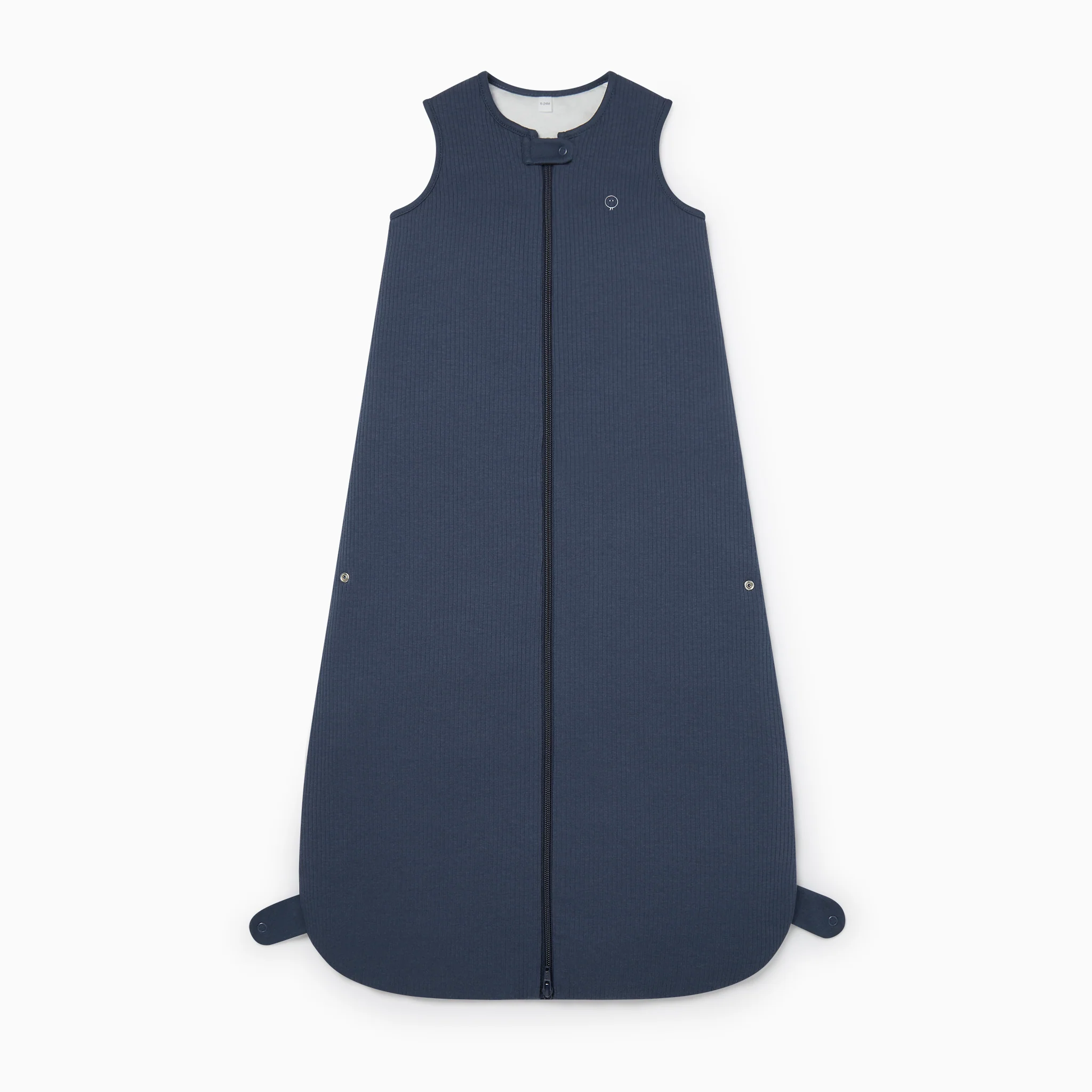 Ribbed Front Opening Sleeping Bag 1.5 TOG - Navy - Image 3