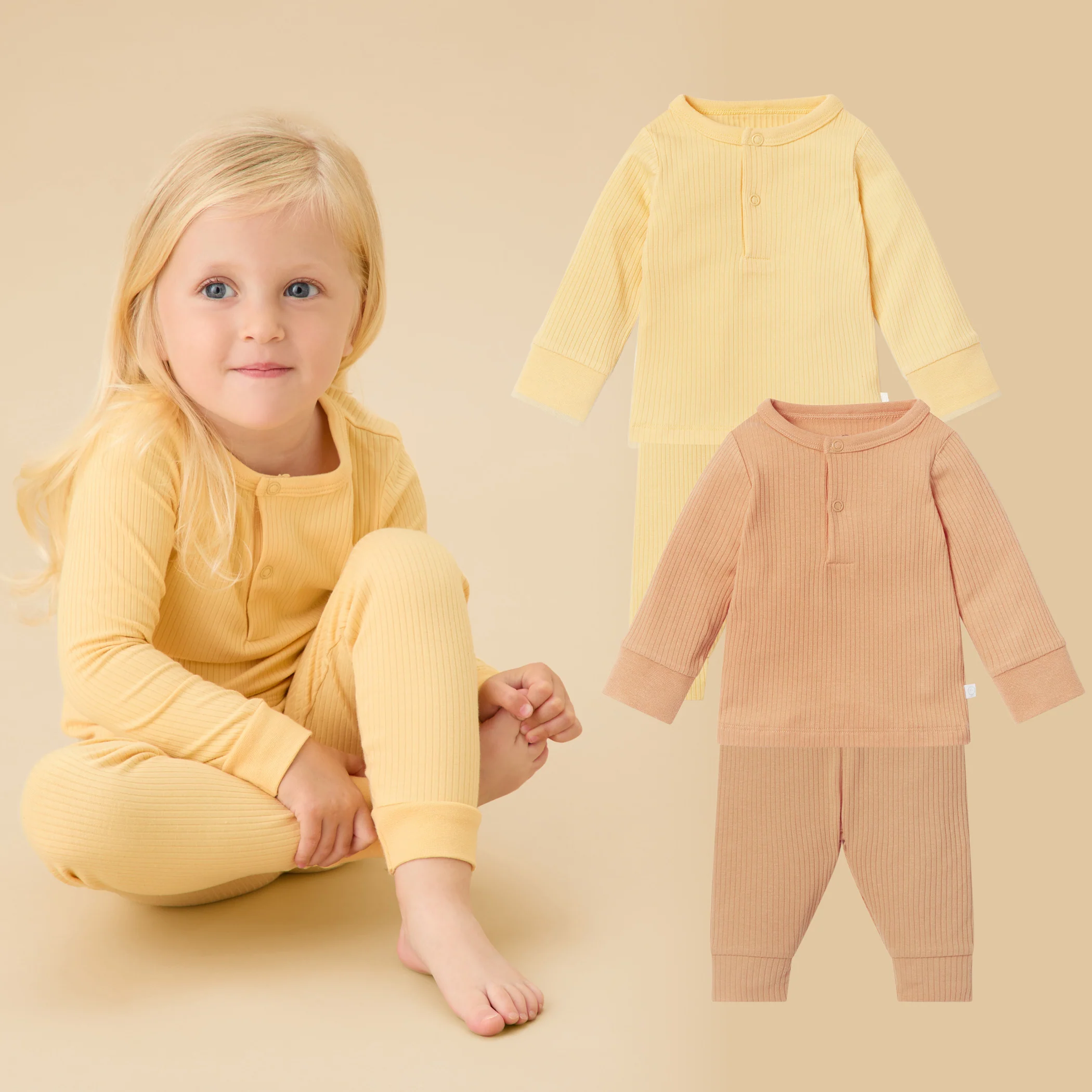 Ribbed Pyjamas 2 Pack