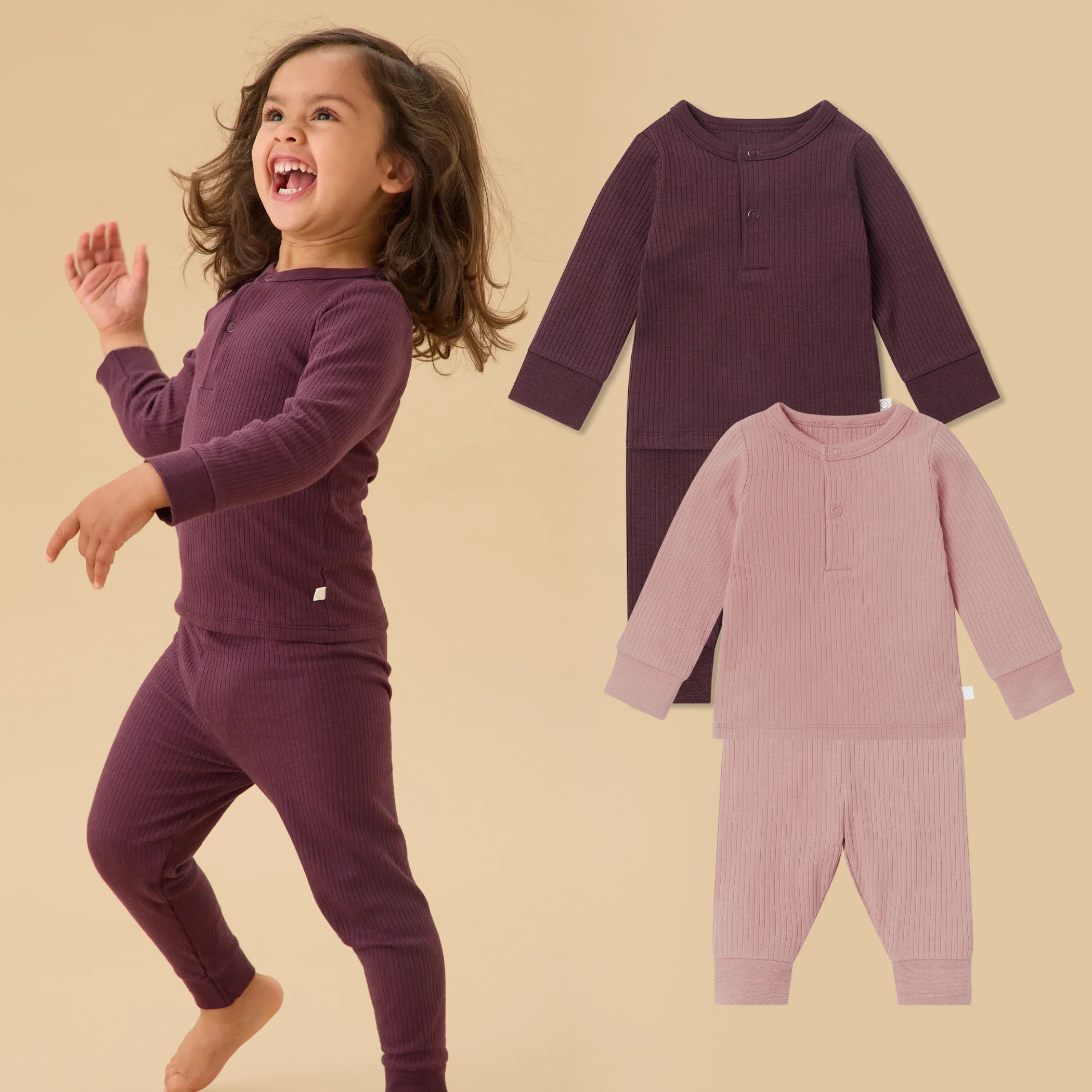 Ribbed Pyjamas 2 Pack - Image 7