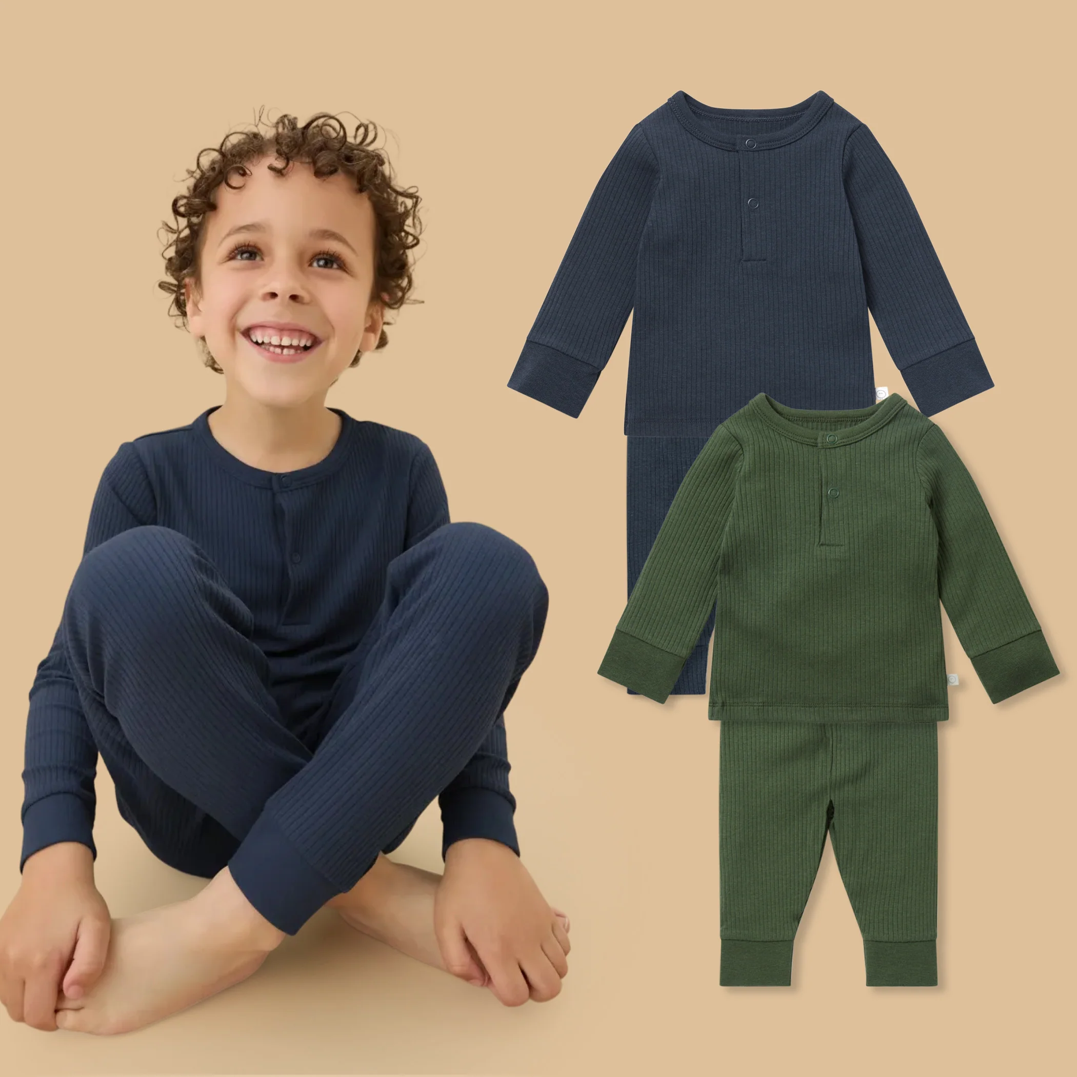 Ribbed Pyjamas 2 Pack - Image 9
