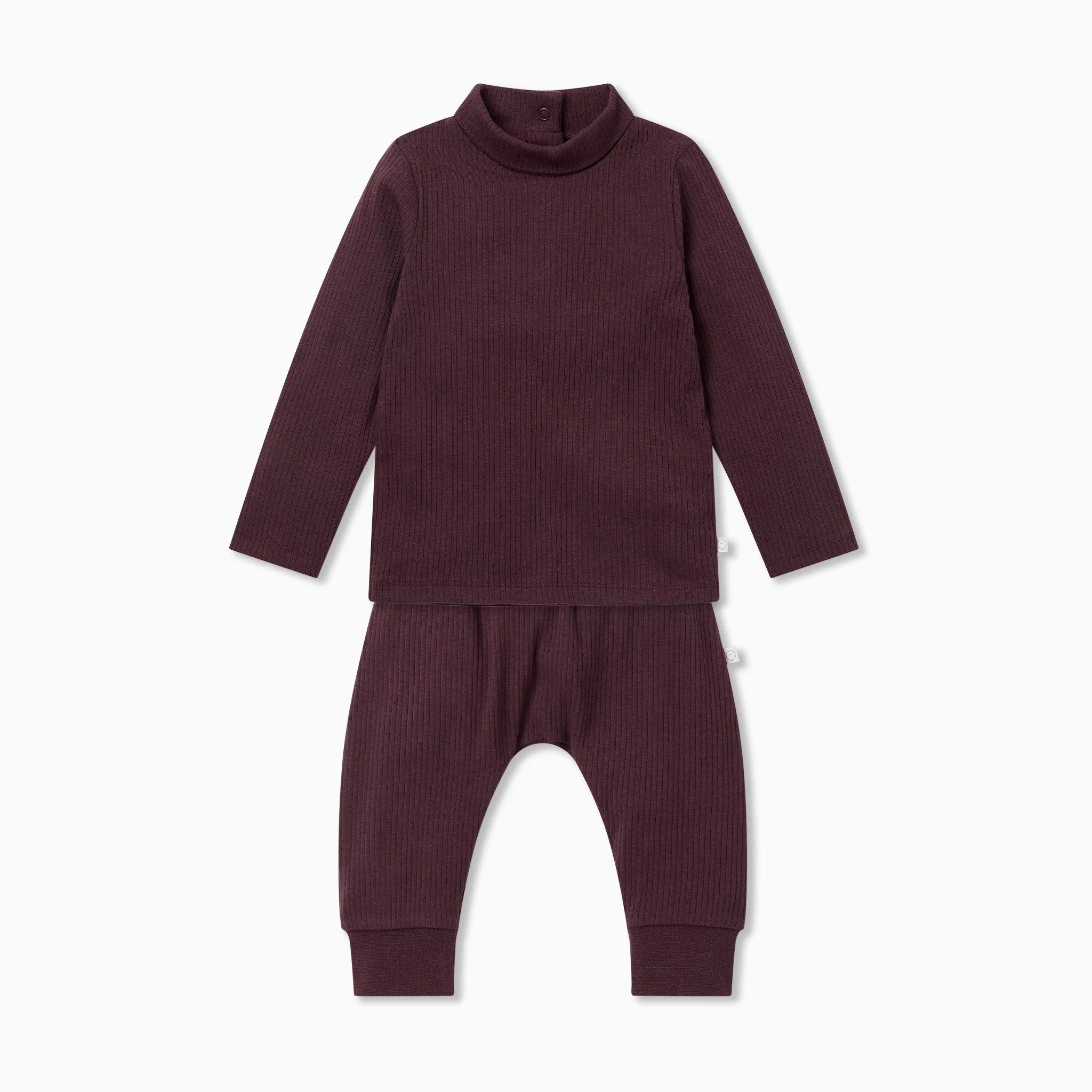 Ribbed Roll Neck Top & Comfy Joggers Outfit - Image 2