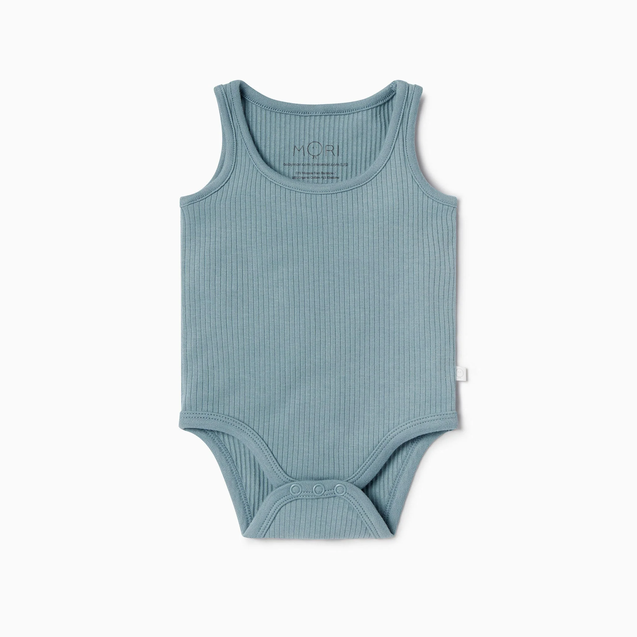 Ribbed Sleeveless Bodysuit - Blush - Image 4