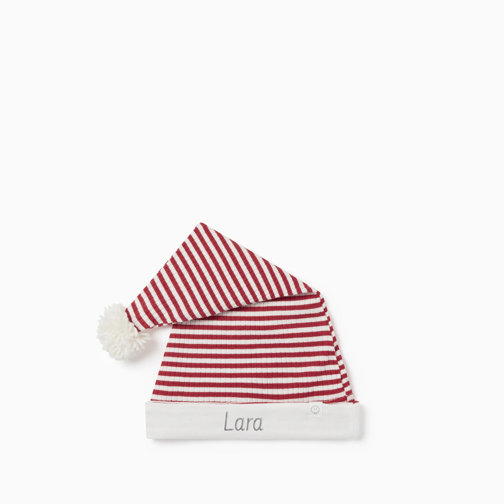 Ruby Stripe Ribbed Elf Hat - Image 5