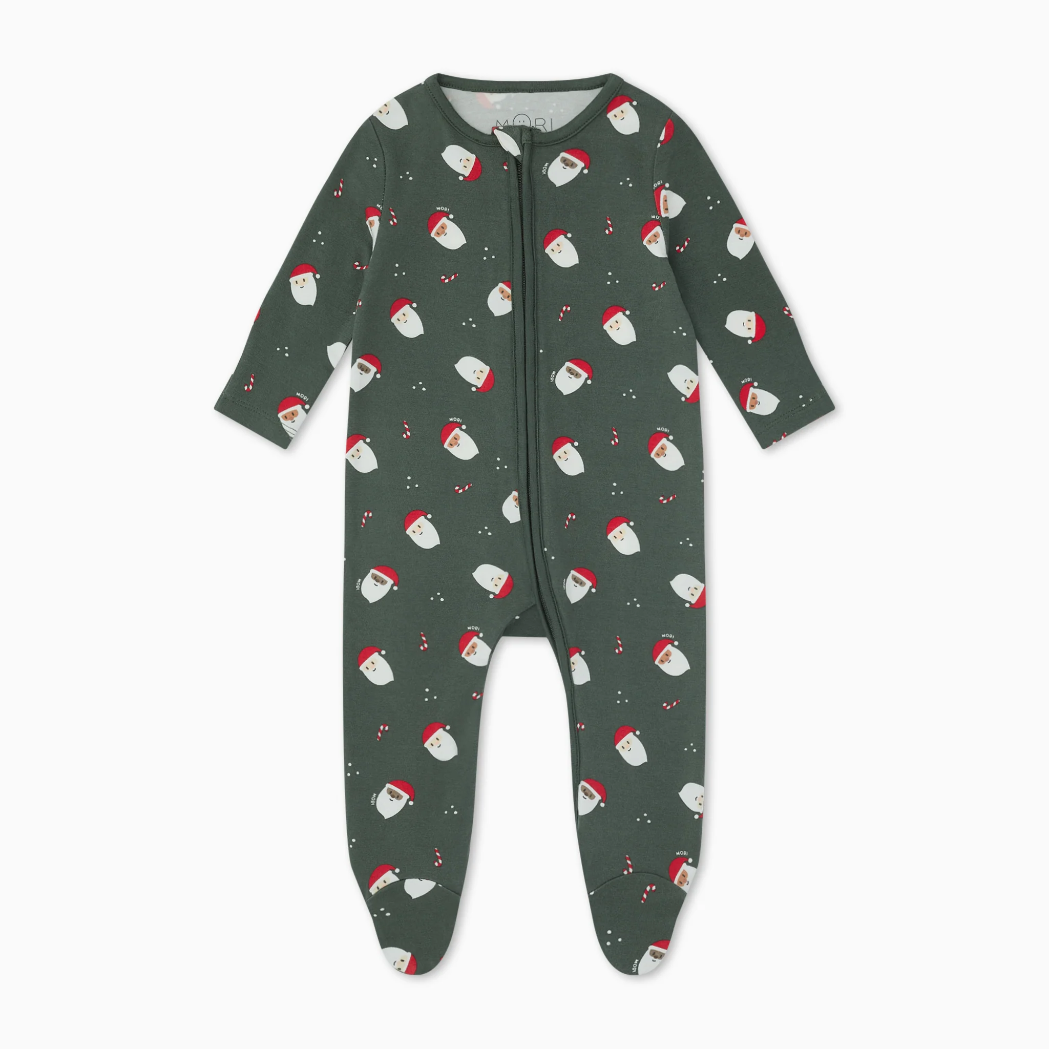Santa Print Clever Zip Sleepsuit