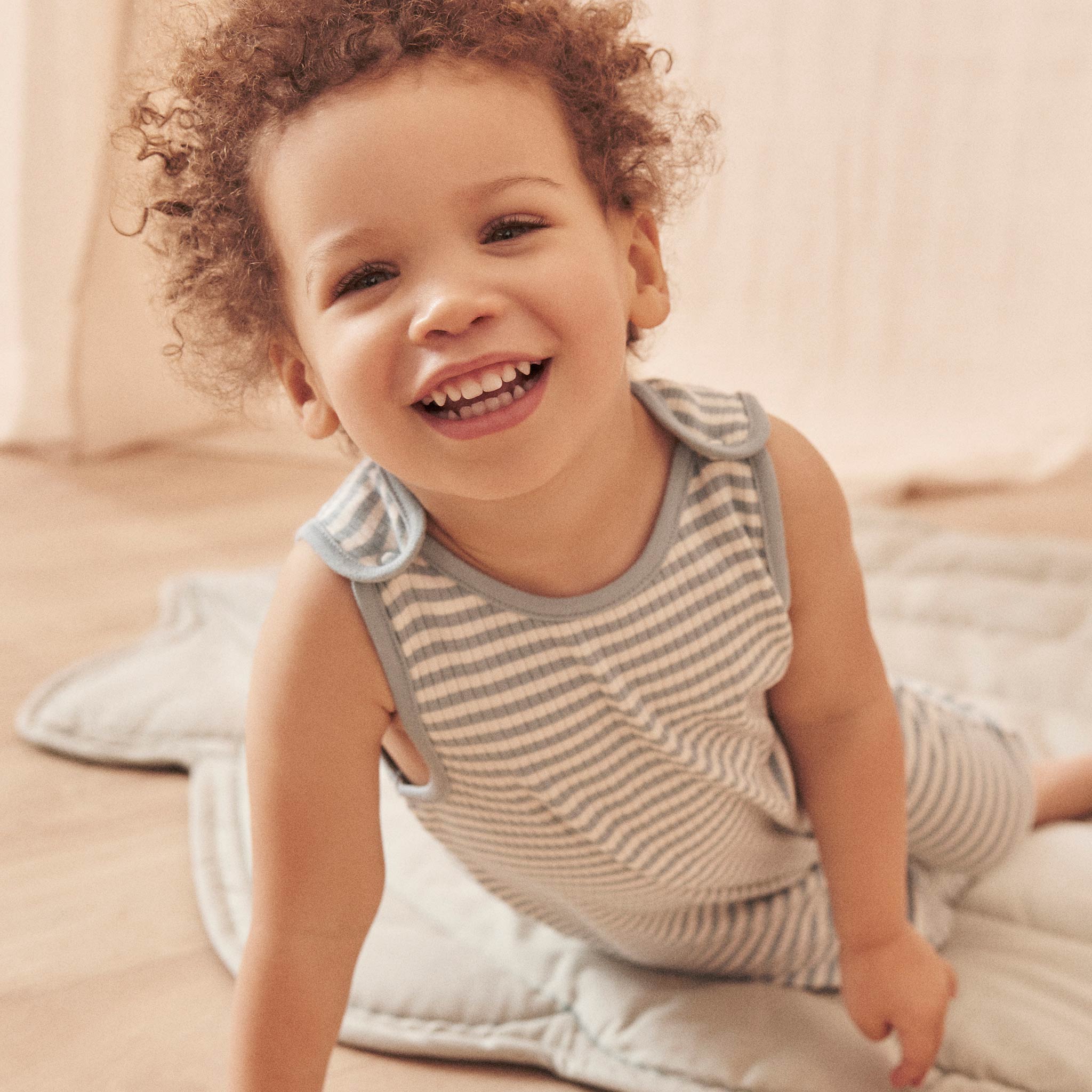 Sea Stripe Ribbed Jumpsuit - Image 3