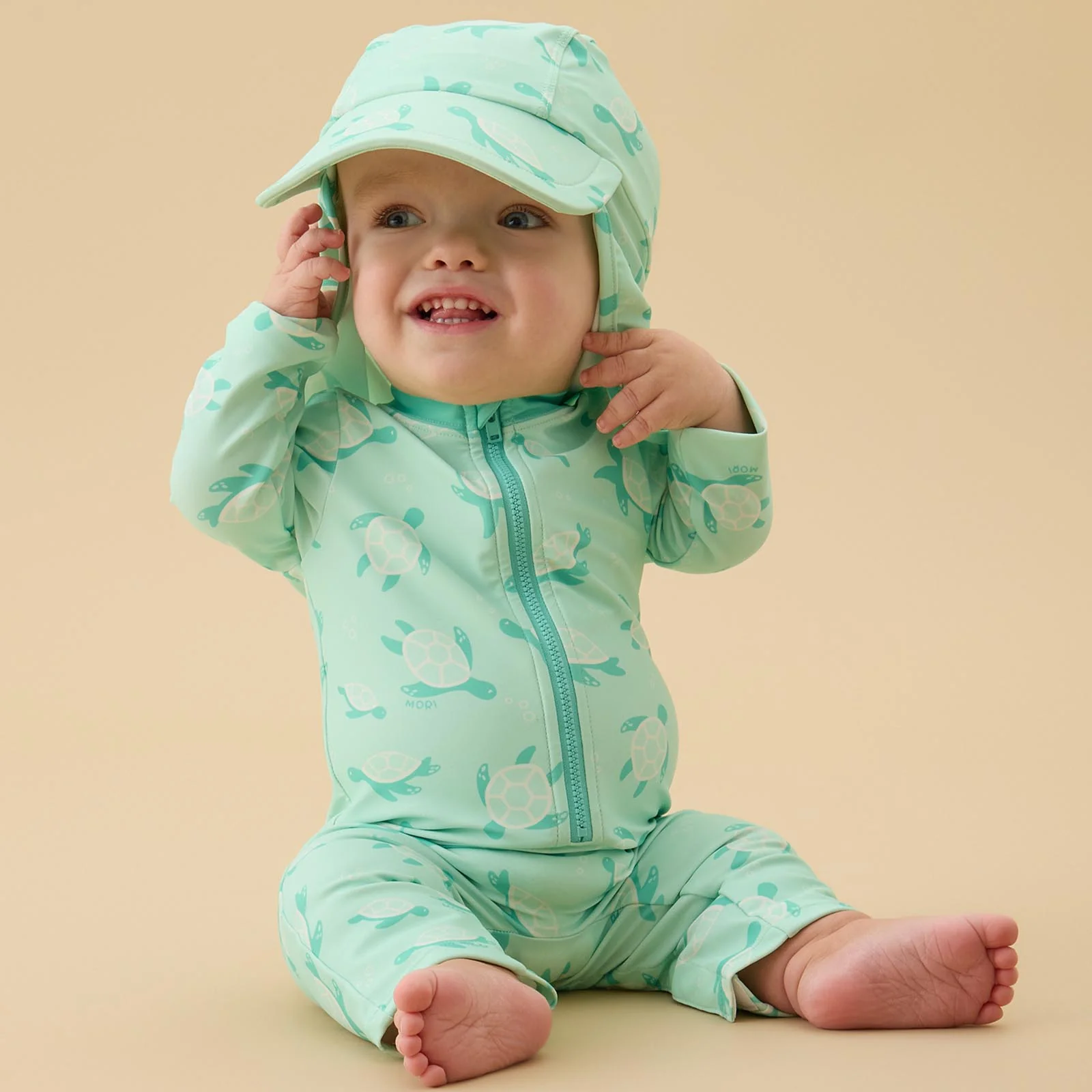 Sea Turtle Sunsafe Swimsuit & Hat