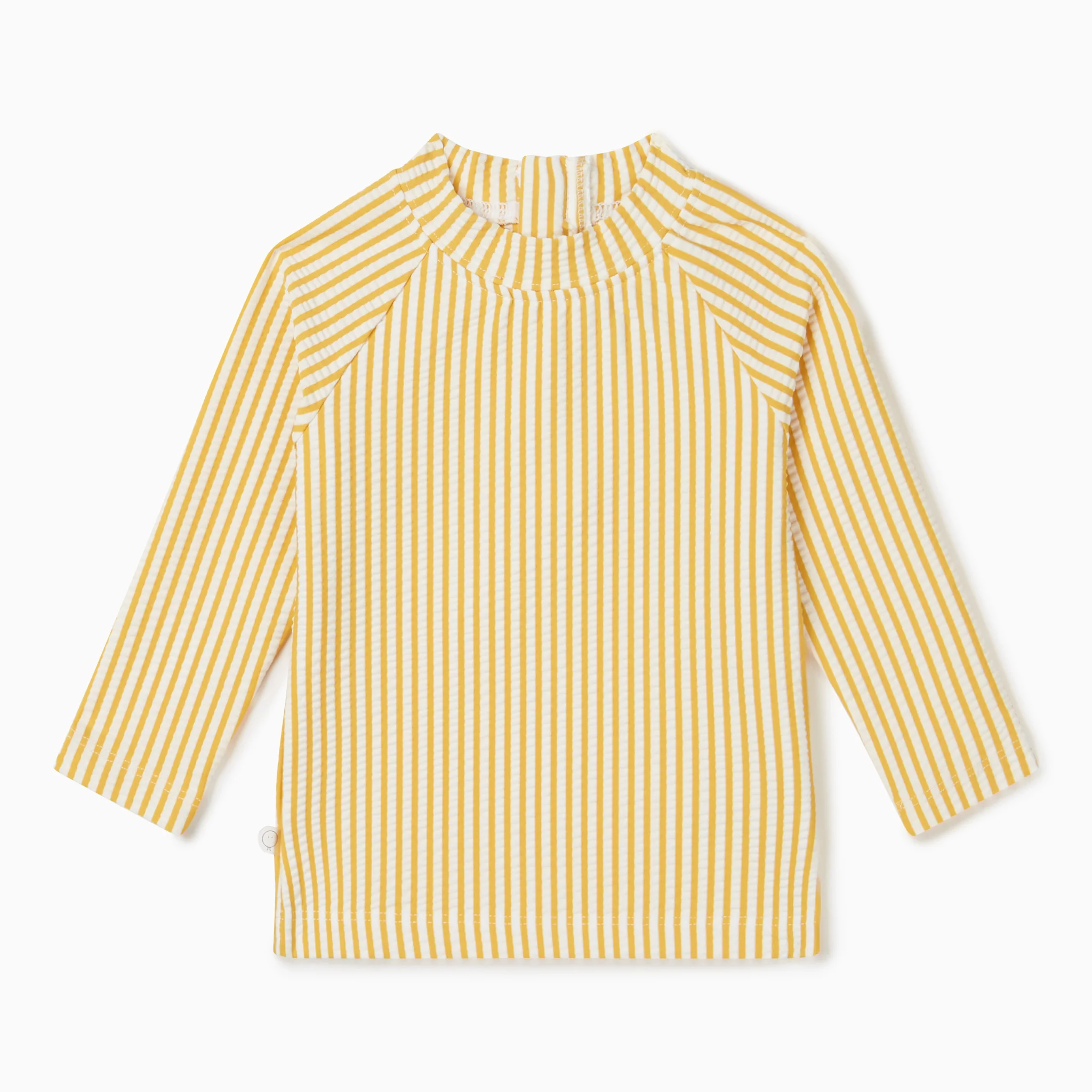 Seersucker Mustard Stripe Rash Vest