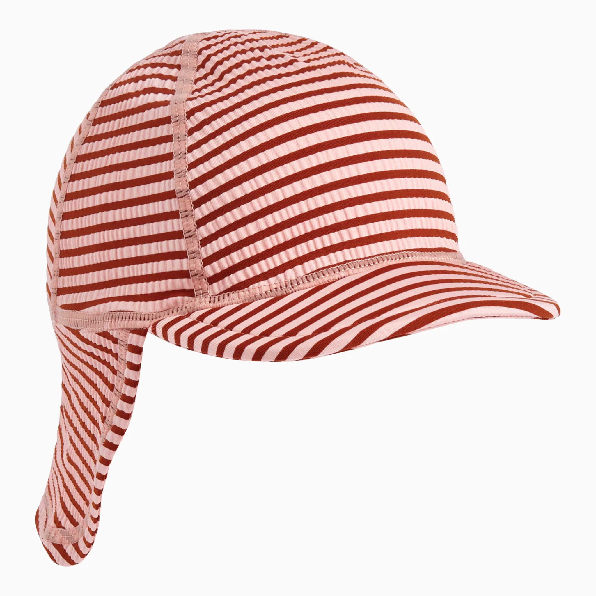 Seersucker Stripe Sun Safe Swim Hat
