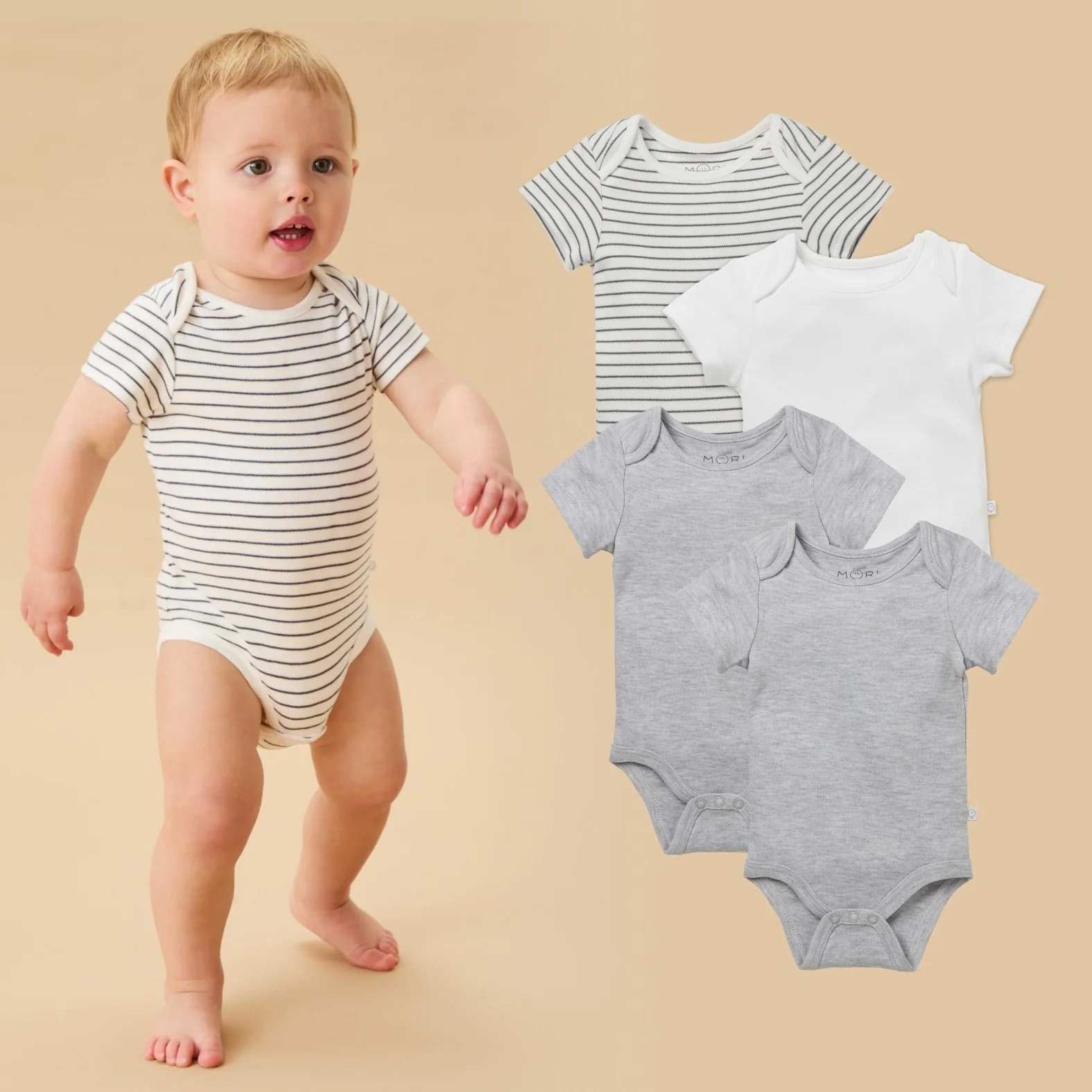 Short Sleeve Bodysuit 4 Pack - Image 5