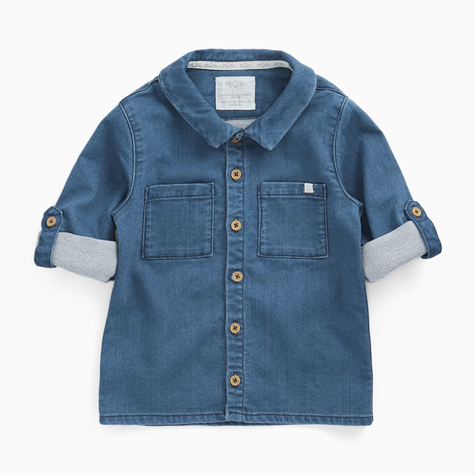 Soft Blue Denim Shirt - Image 4