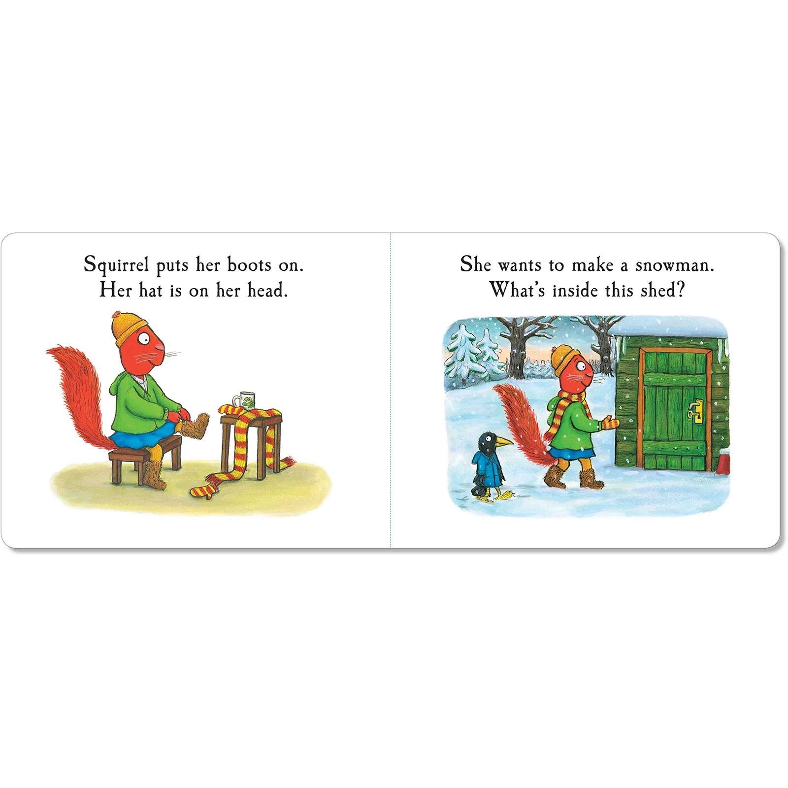Squirrel's Snowman Lift-the-Flap Board Book - Image 2
