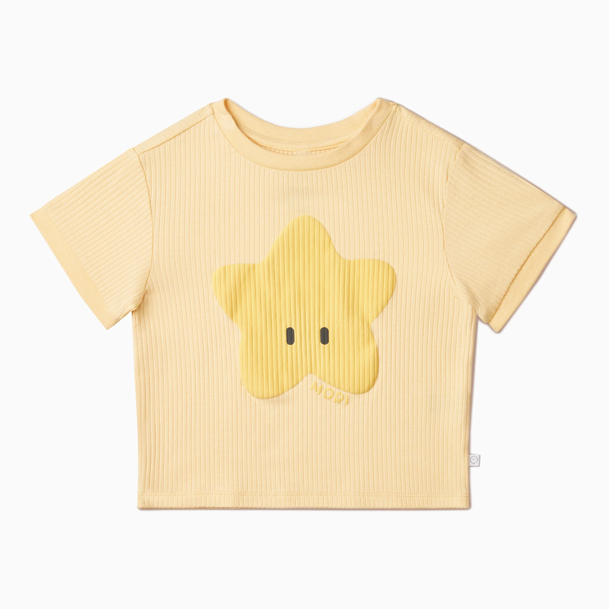 Star Ribbed Short Sleeve T-Shirt & Shorts Outfit - Image 4