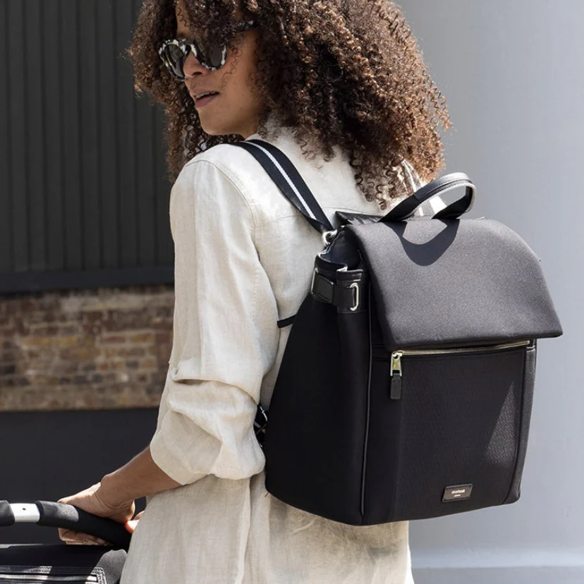 Storksak St James Scuba Changing Bag - Black & Silver - Image 3