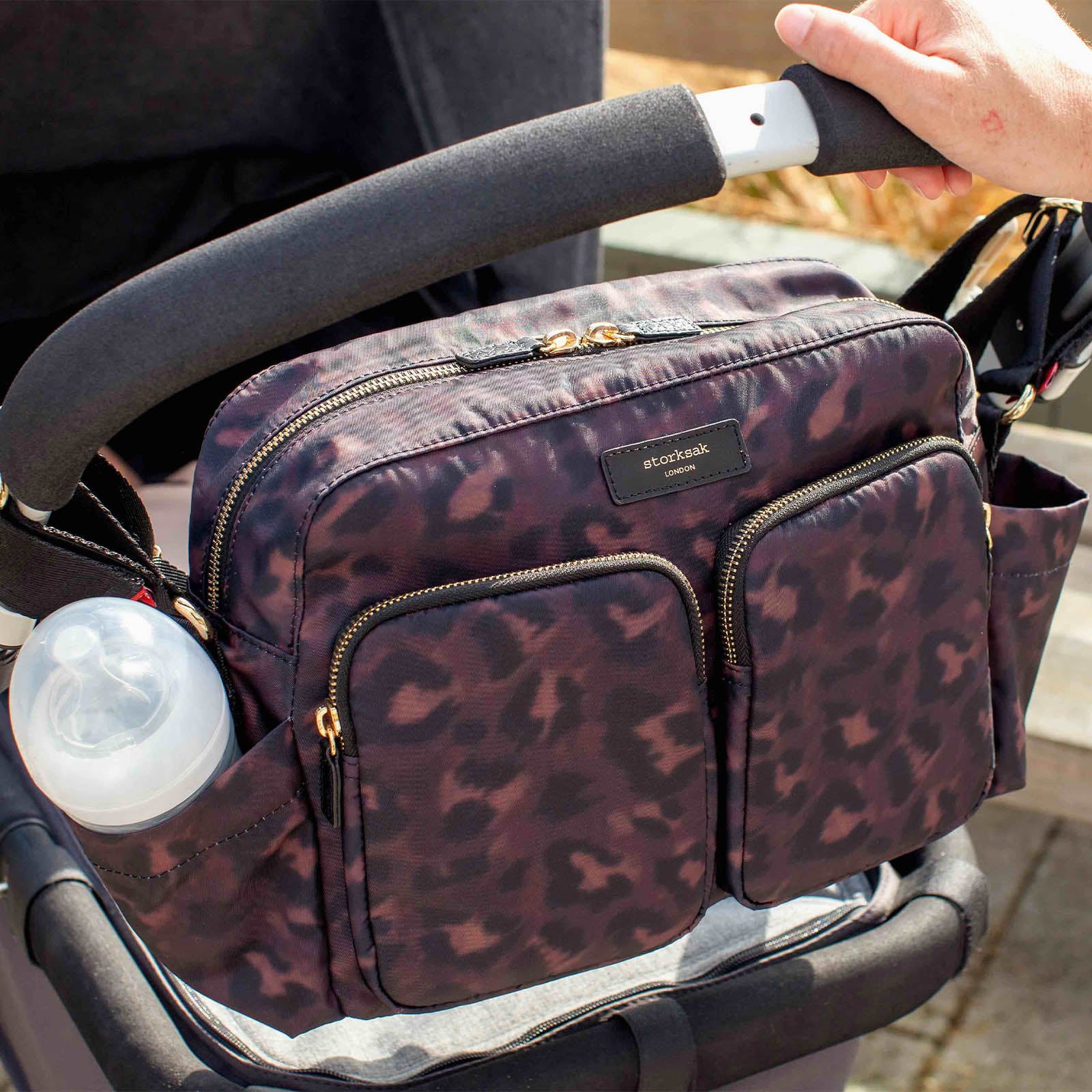 Storksak Stroller Bag - Leopard - Image 5