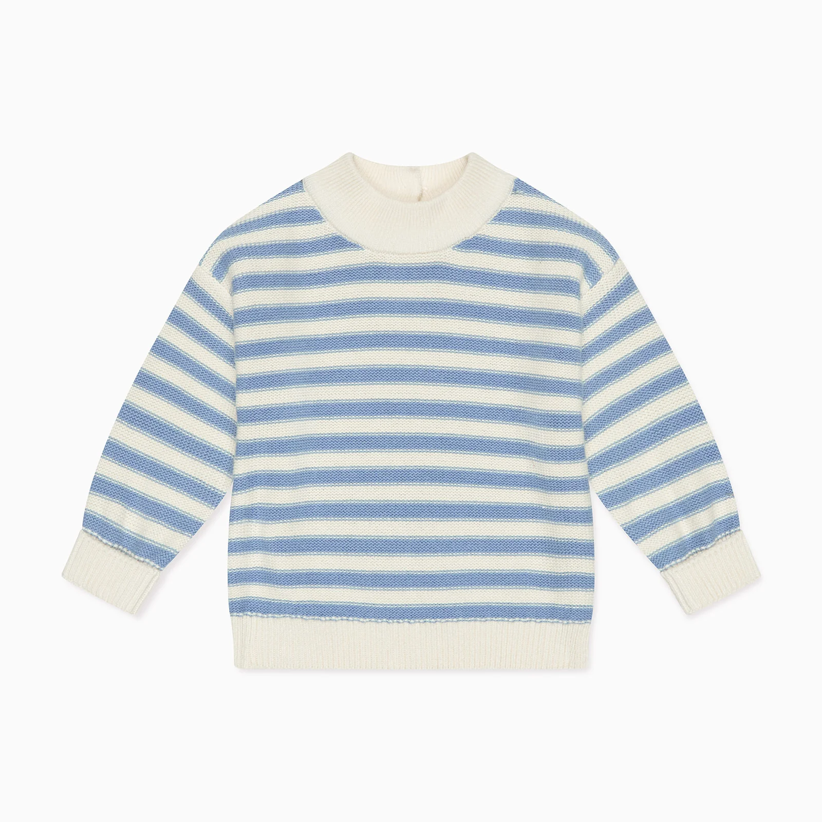 Striped High Neck Knitted Jumper - Image 6