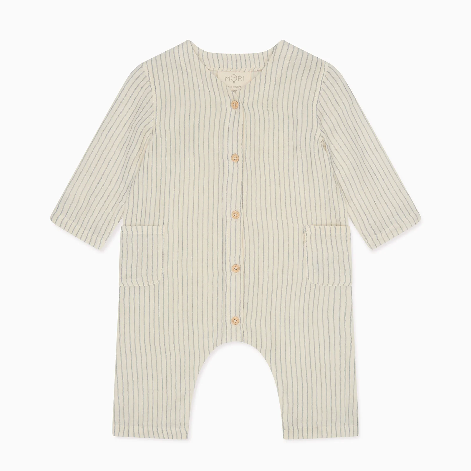 Striped Muslin Romper - Image 3