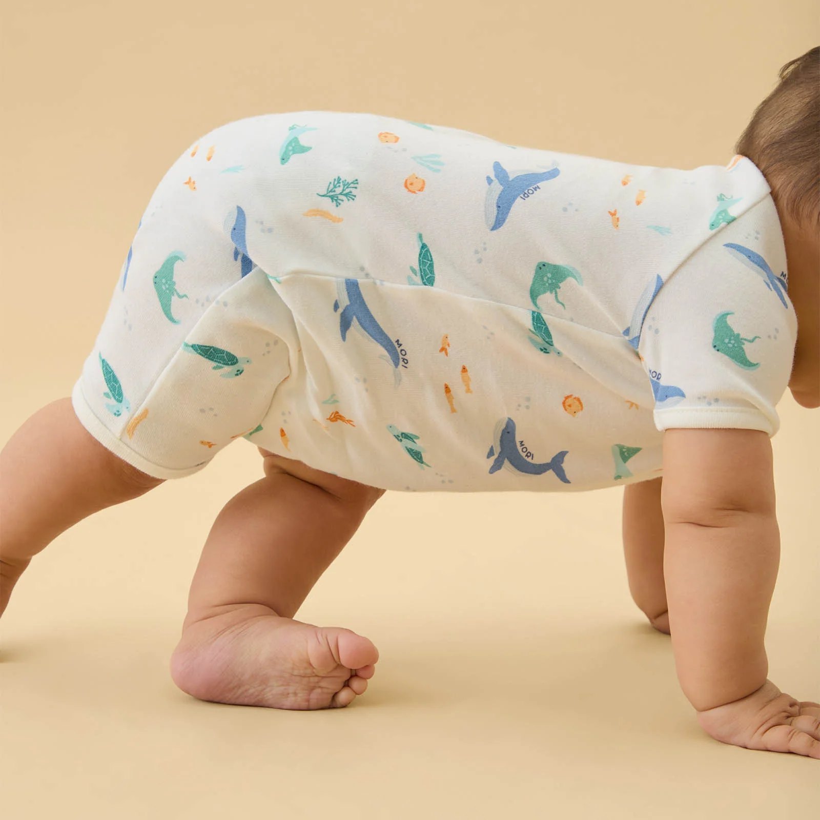 Submarine Sleep, Ocean Dreams & Yellow Stripe Summer Sleepsuit 3 Pack - Image 2