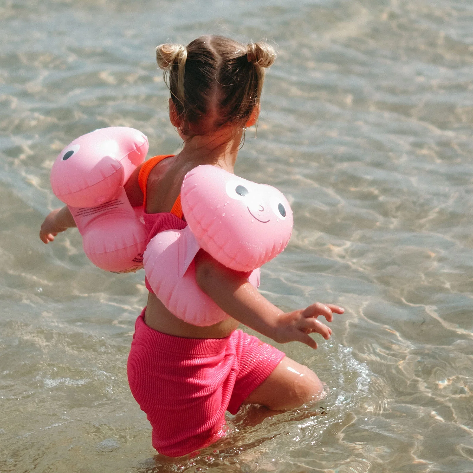 Sunnylife Inflatable Kids Arm Bands - Poppy Peach