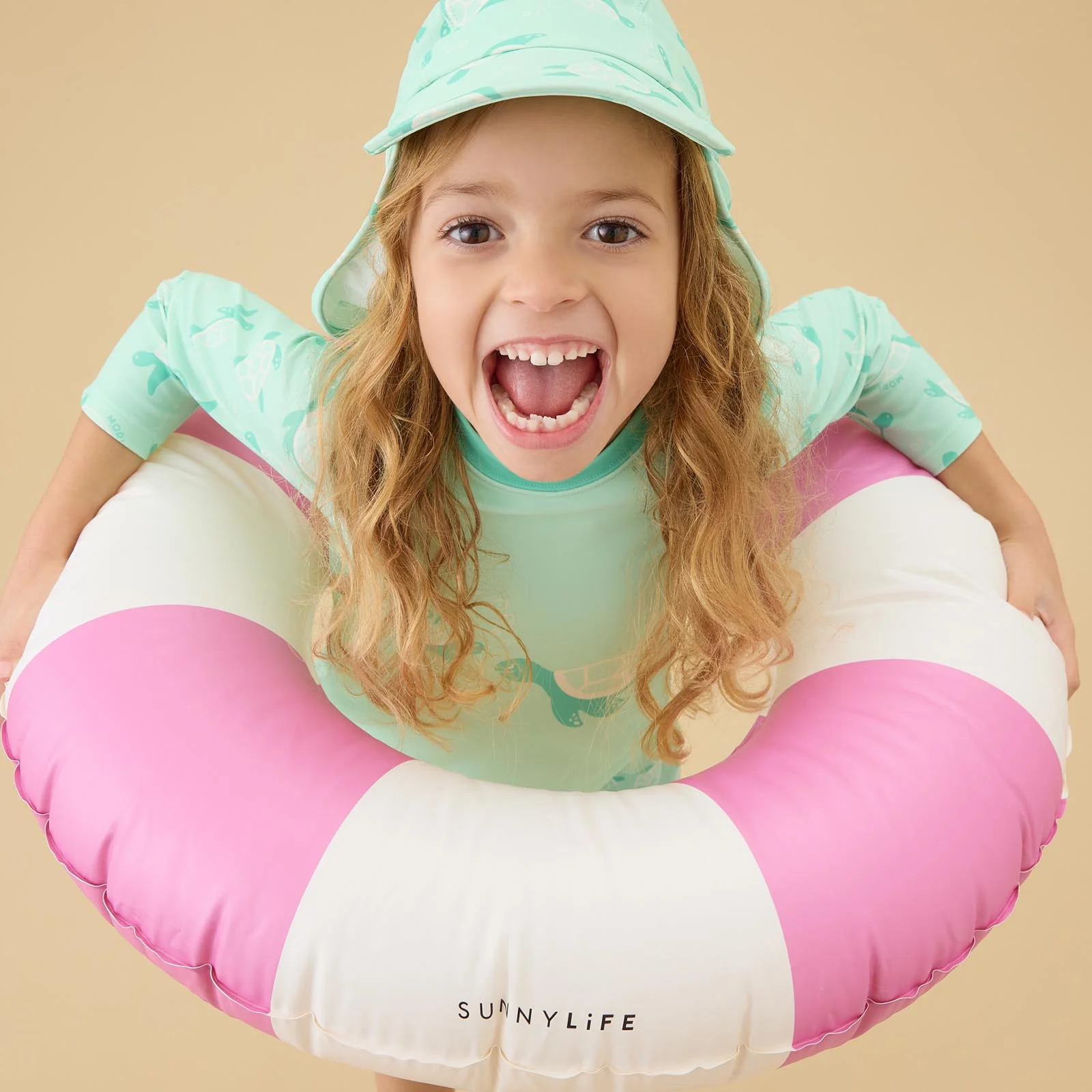 Sunnylife Mini Pool Ring - Magenta Stripe - Image 3